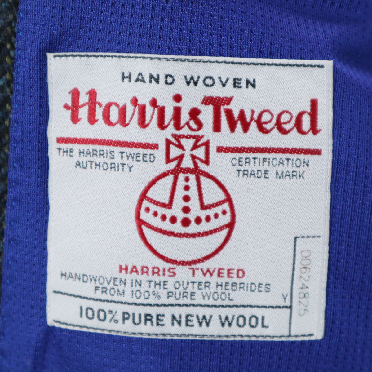 PEARLY GATES パーリーゲイツ 日本製 ヘリンボーン ハリスツイード生地 テーラードジャケット 5 ネイビー Harris Tweed メンズ