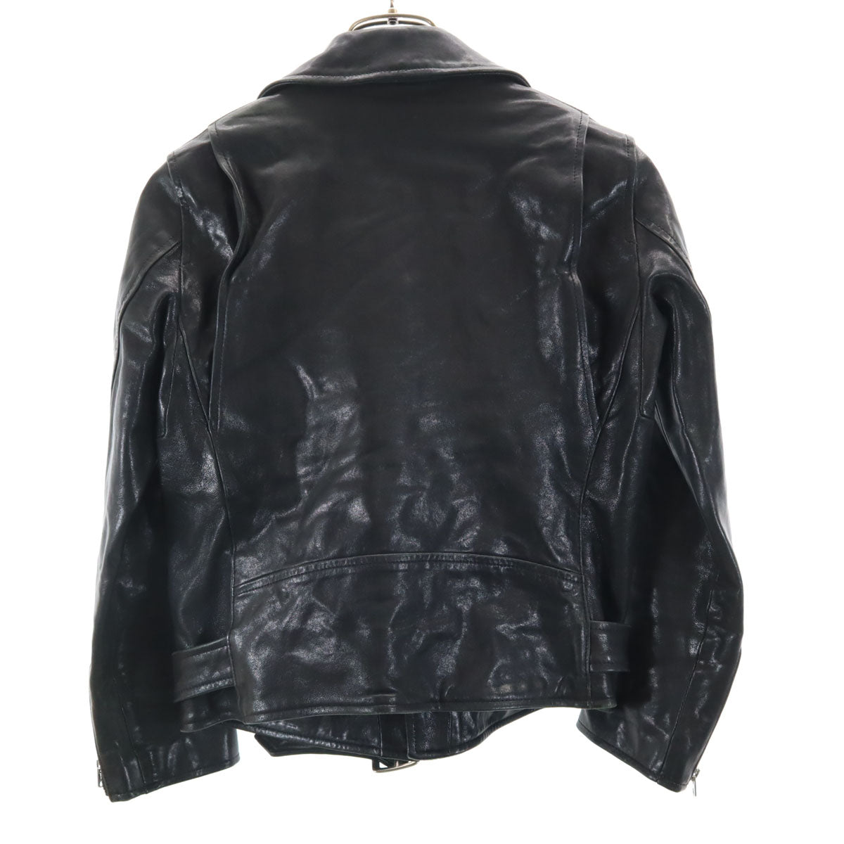 beautiful people for UNITED ARROWS ビューティフルピープルフォーユナイテッドアローズ 羊革レザー ダブルライダースジャケット 150 ブラック キッズ