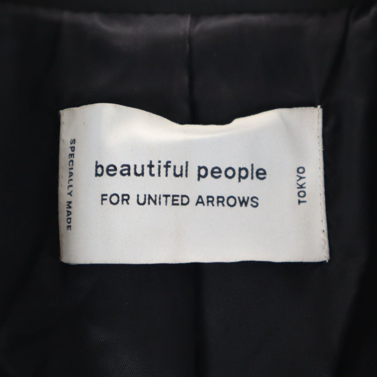 beautiful people for UNITED ARROWS ビューティフルピープルフォーユナイテッドアローズ 羊革レザー ダブルライダースジャケット 150 ブラック キッズ