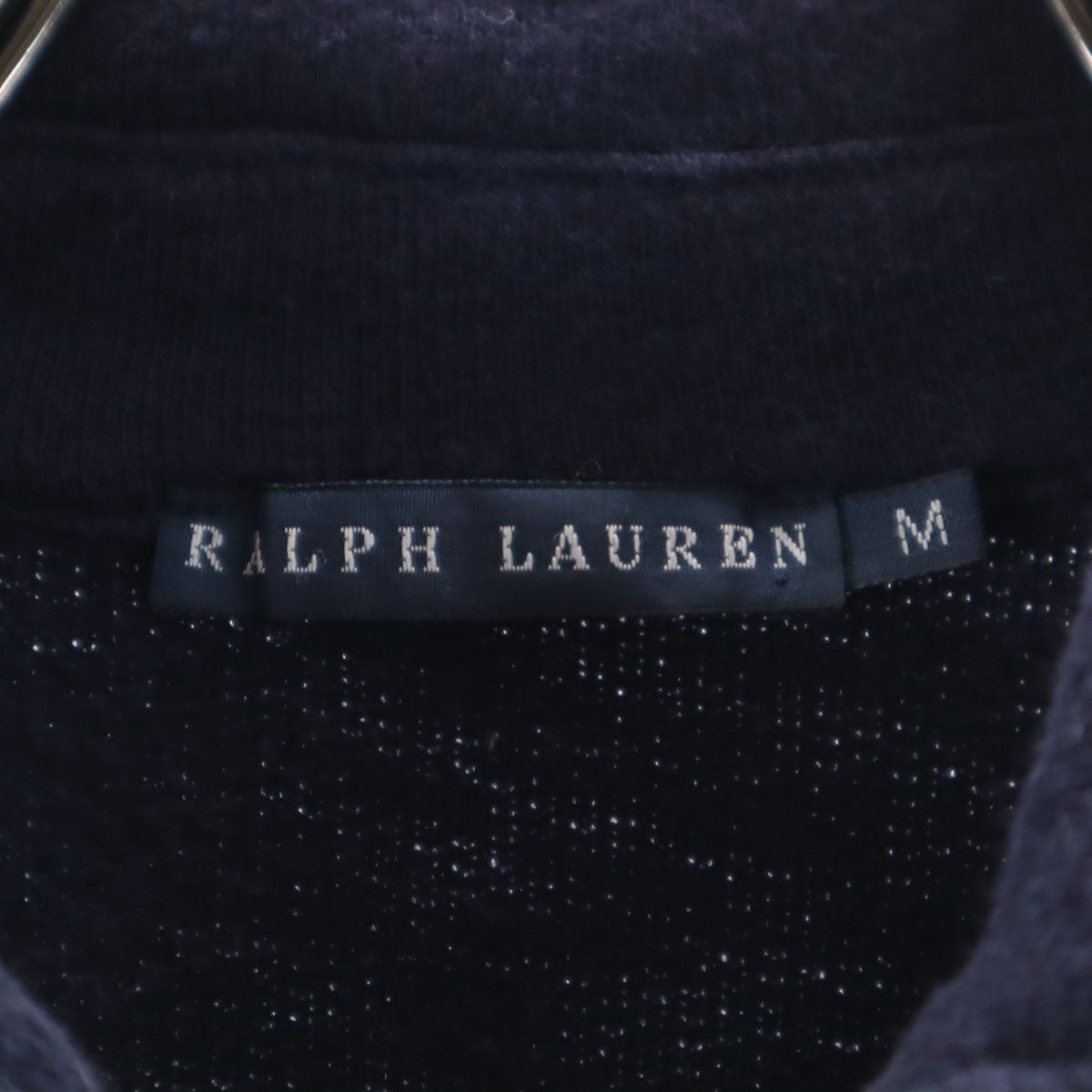 RALPH LAUREN ラルフローレン 長袖 ハーフジップ スウェット M ネイビー レディース