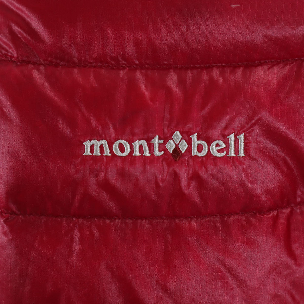mont-bell モンベル UL ダウンジャケット M レッド 収納袋付き レディース