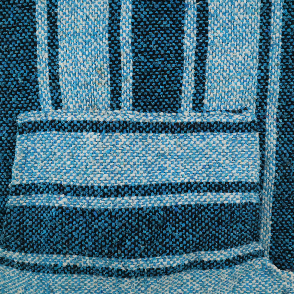 ARTESANIAS MICKEY 80s 90s オールド ストライプ柄 長袖 メキシカン パーカー XXL 水色 プルオーバー ビッグサイズ メンズ