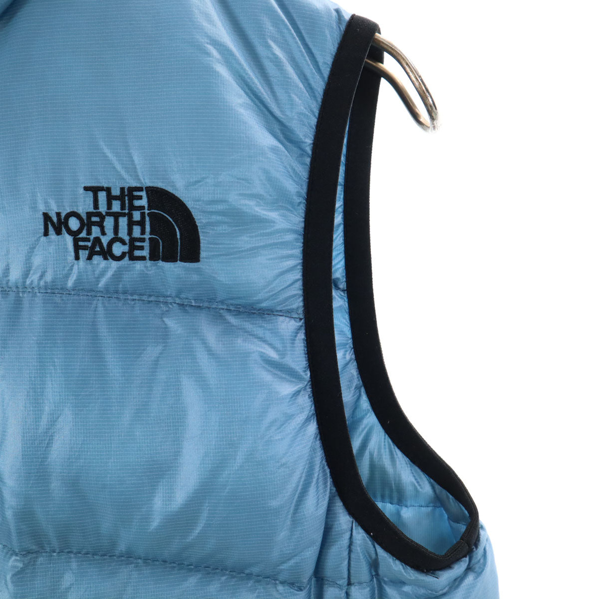 THE NORTH FACE ノースフェイス アコンカグア ダウンベスト M 水色 NDW18804 アウトドア 収納袋付き レディース