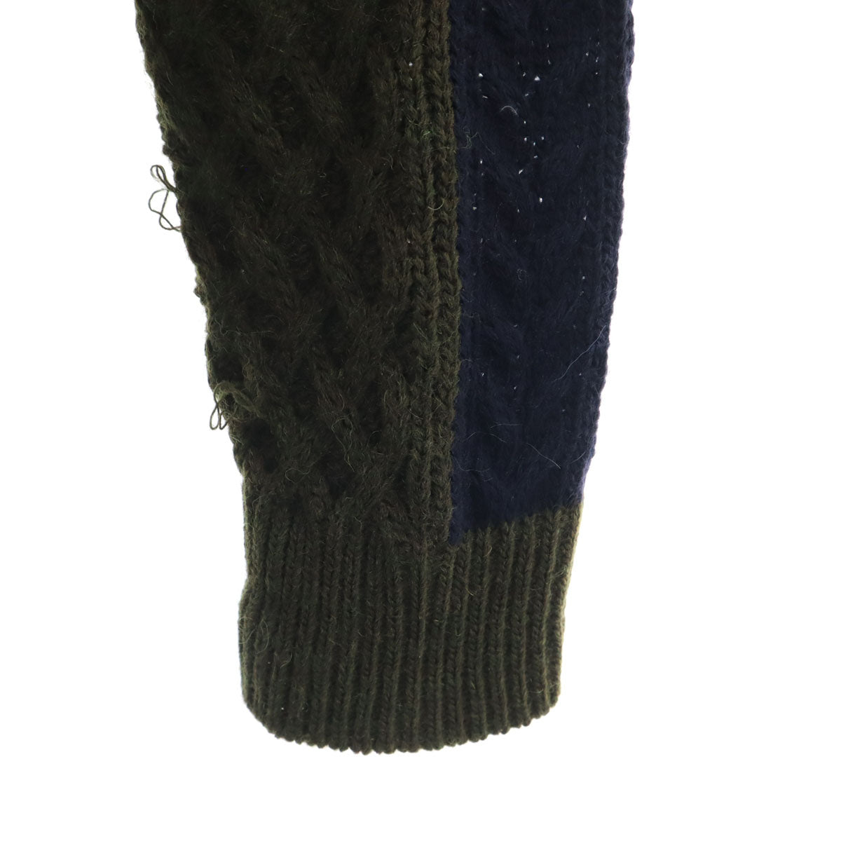 BOB ボブ イタリア製 フェイクスエード切替 ニットジャケット M ブラウン メンズ