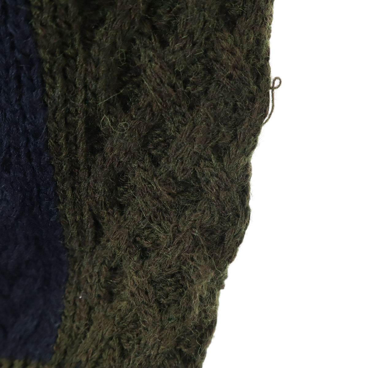 BOB ボブ イタリア製 フェイクスエード切替 ニットジャケット M ブラウン メンズ