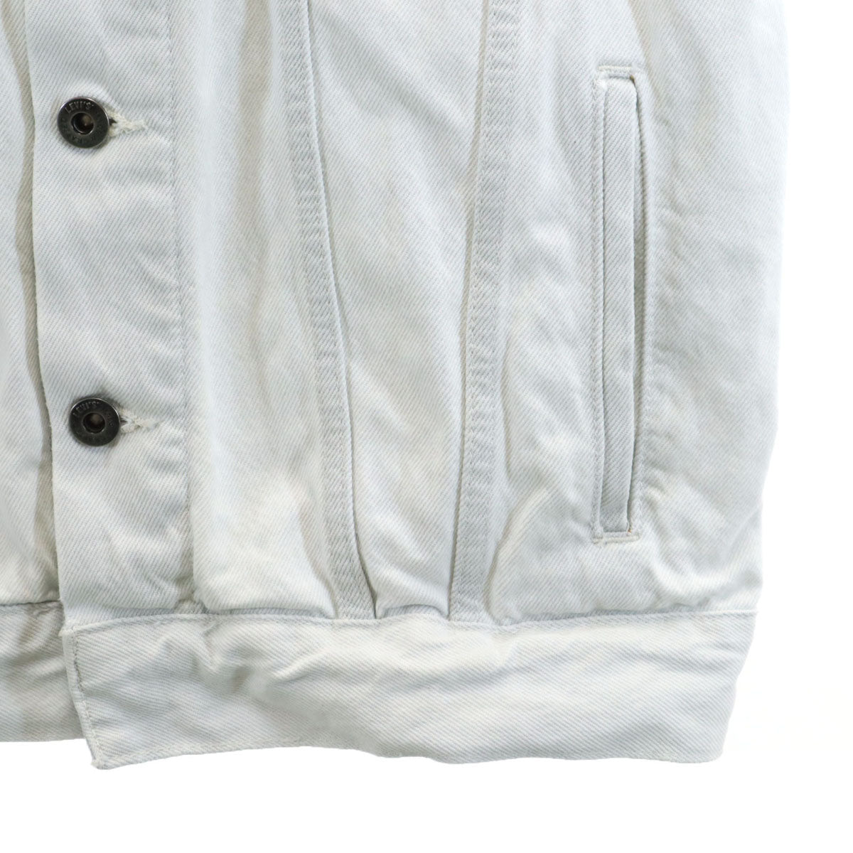 Levi's リーバイス ビッグE デニムジャケット S ホワイト系 ジージャン メンズ