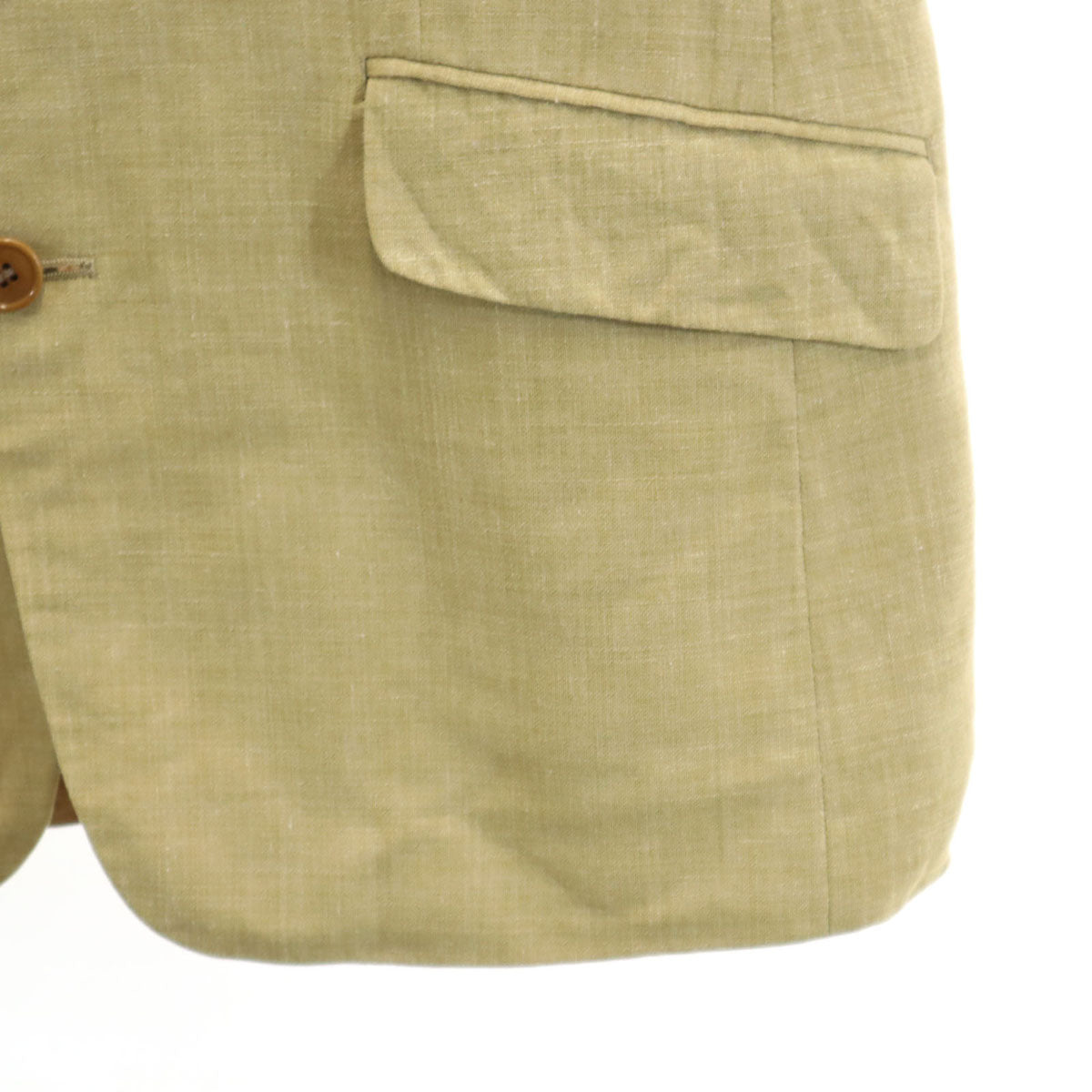 Paul Smith ポールスミス 日本製 リネンブレンド テーラードジャケット M ベージュ ErmenegildoZegna メンズ
