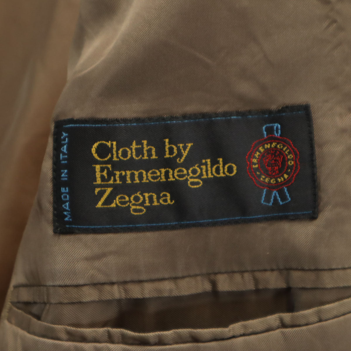 Paul Smith ポールスミス 日本製 リネンブレンド テーラードジャケット M ベージュ ErmenegildoZegna メンズ