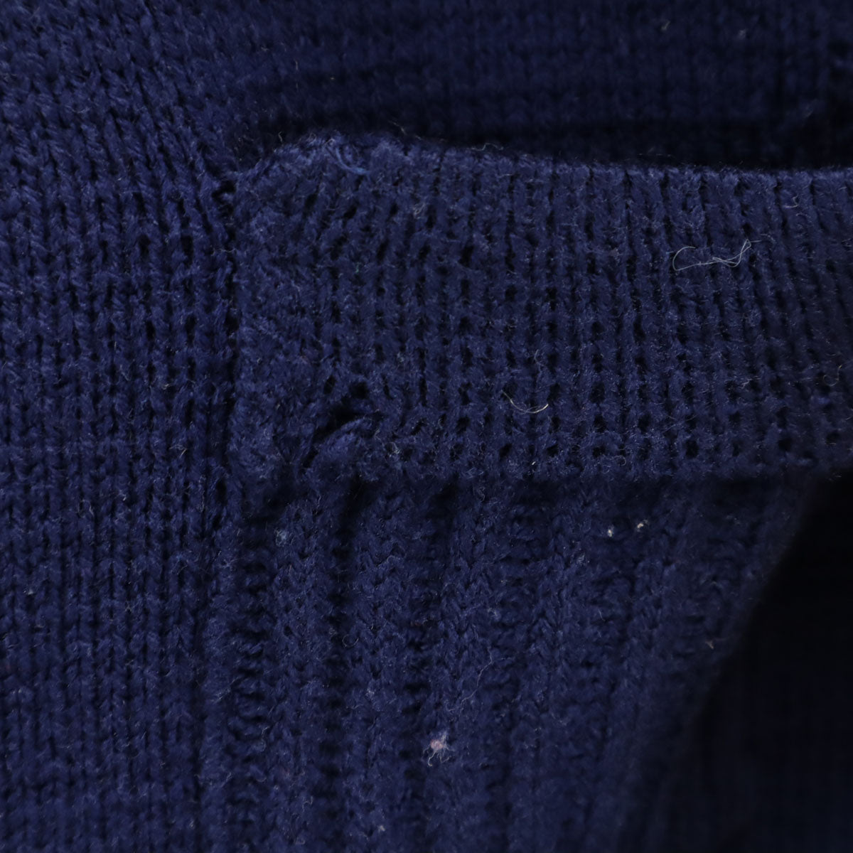 MONTGOMERY WARD モンゴメリーワード 70s ヴィンテージ 長袖 ニット ジャケット 36 ネイビー レディース