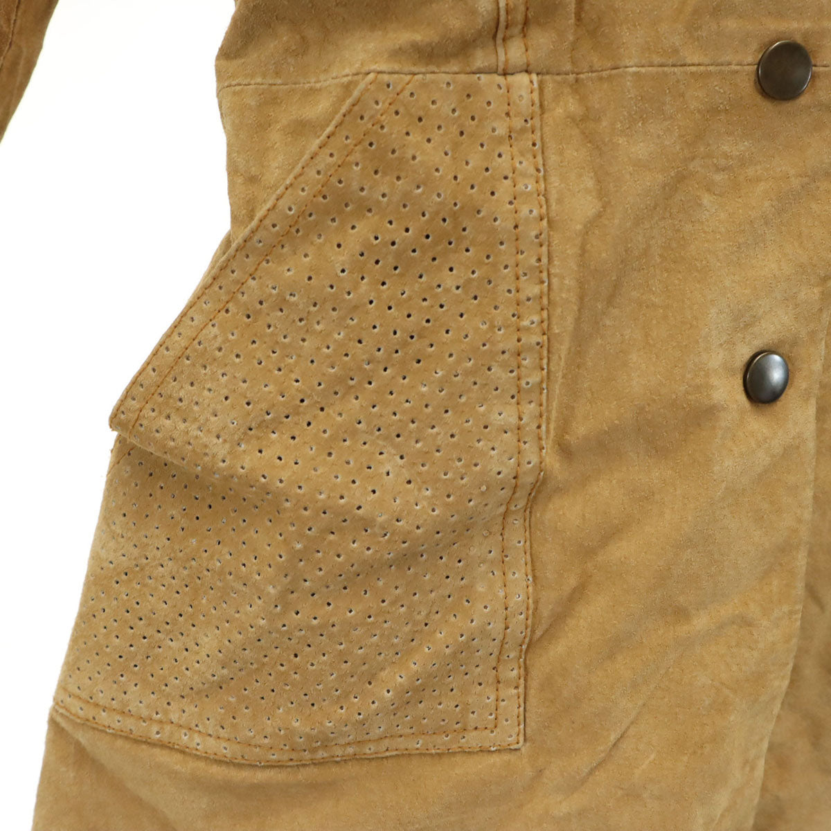 70s 80s ヴィンテージ スウェード ジャケット キャメル レディース