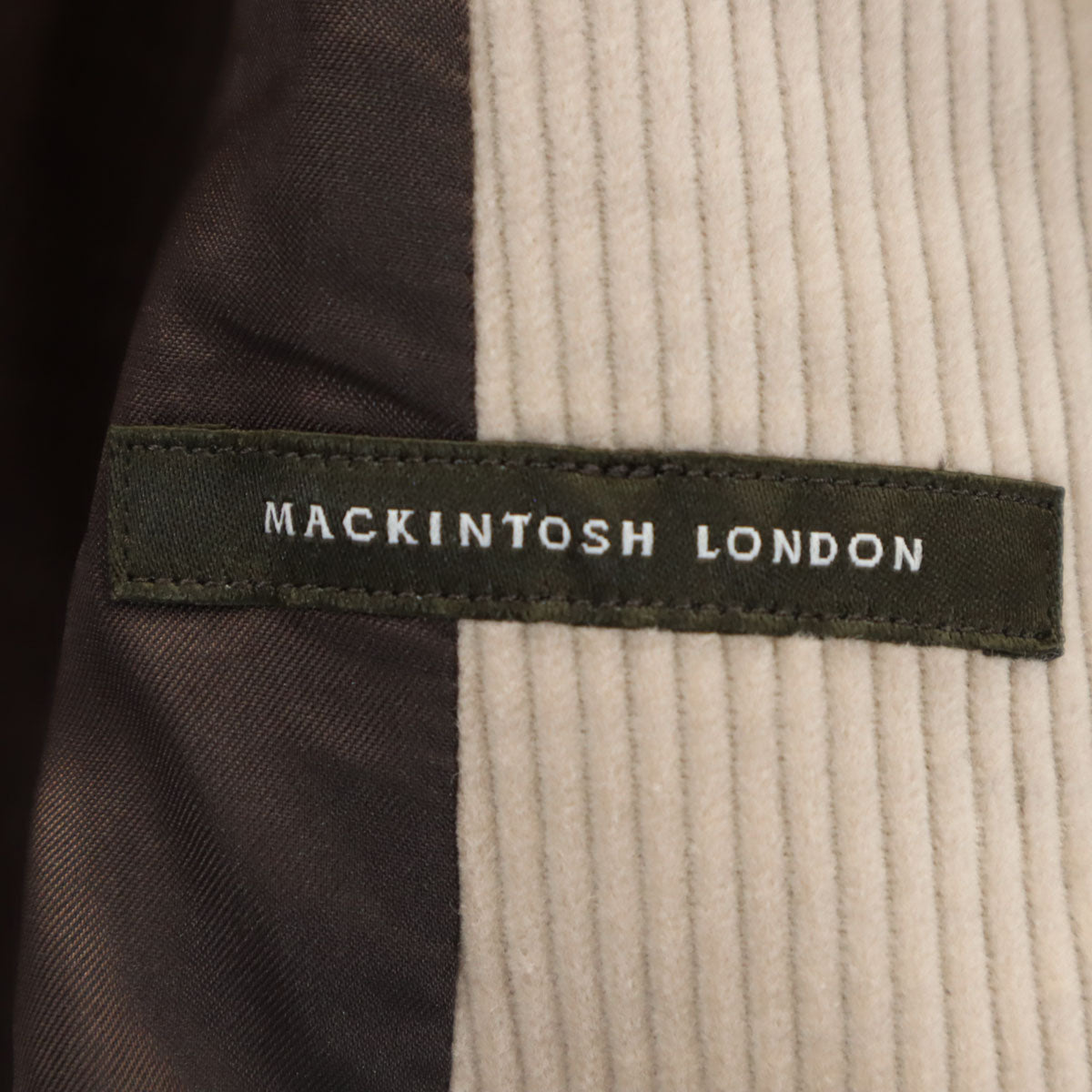 MACKINTOSH LONDON マッキントッシュロンドン コーデュロイ ジャケット 38 ベージュ系 レディース