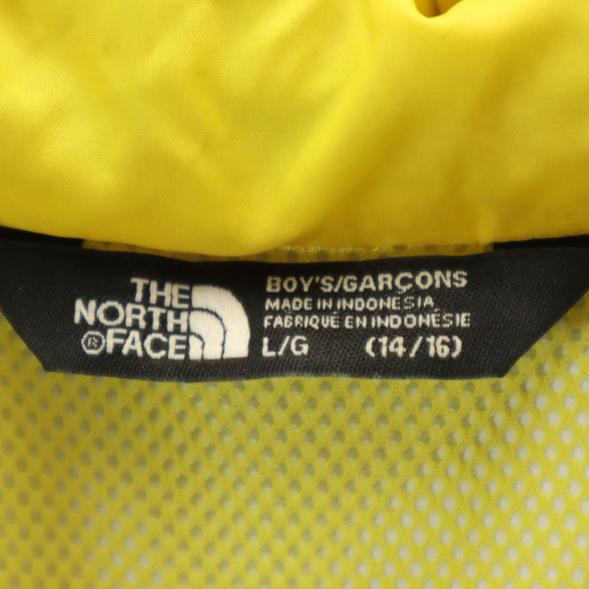 THE NORTH FACE ノースフェイス アウトドア ナイロンジャケット L チャコールグレー CA#30516 裏メッシュ キッズ