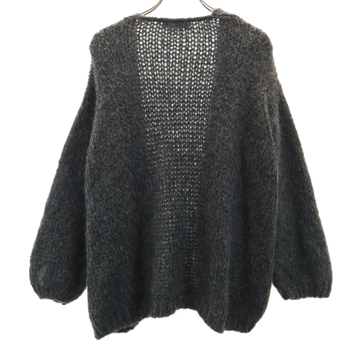 TRICOTS JEAN MARC トリコットジーンマルク フランス製 長袖 カーディガン チャコールグレー レディース