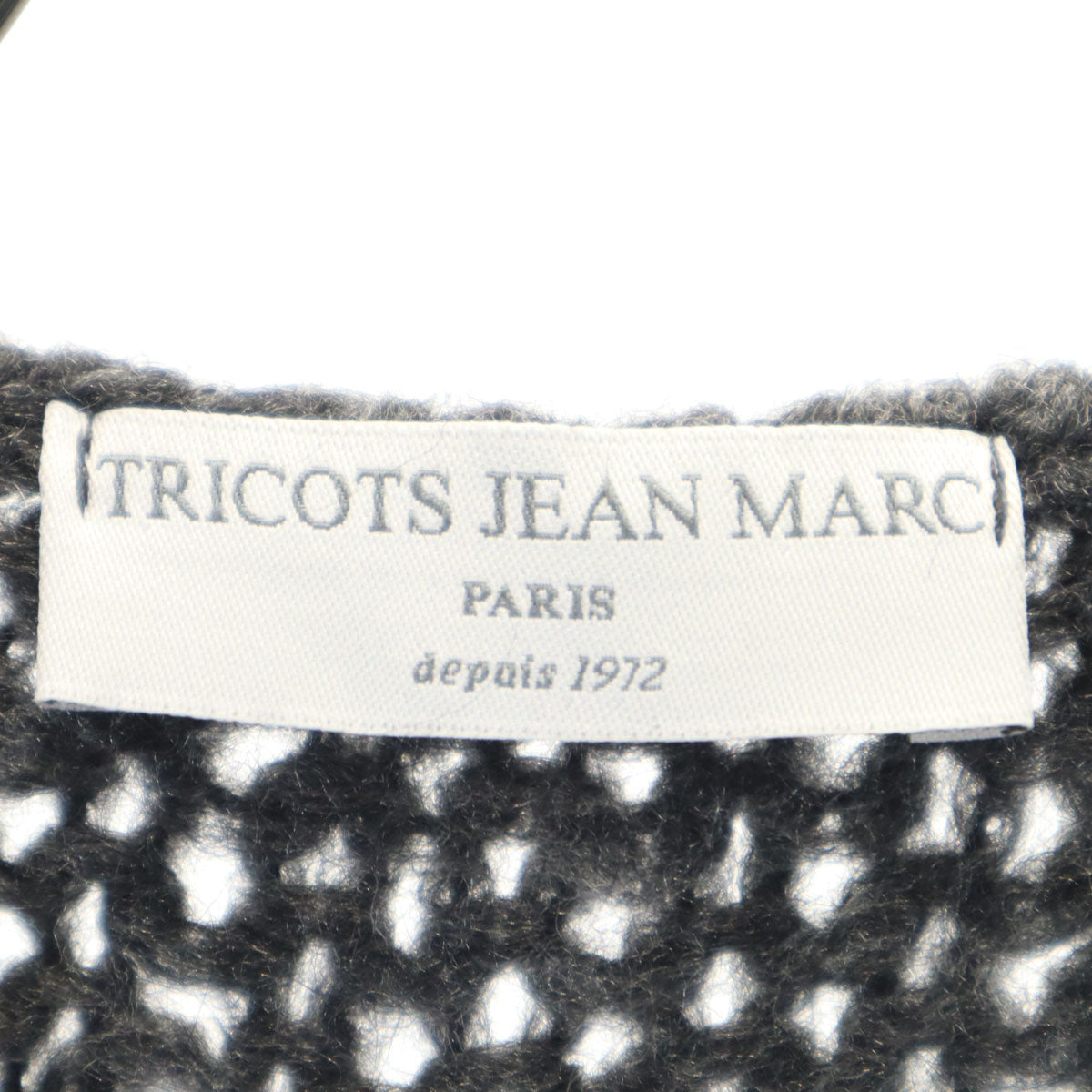 TRICOTS JEAN MARC トリコットジーンマルク フランス製 長袖 カーディガン チャコールグレー レディース