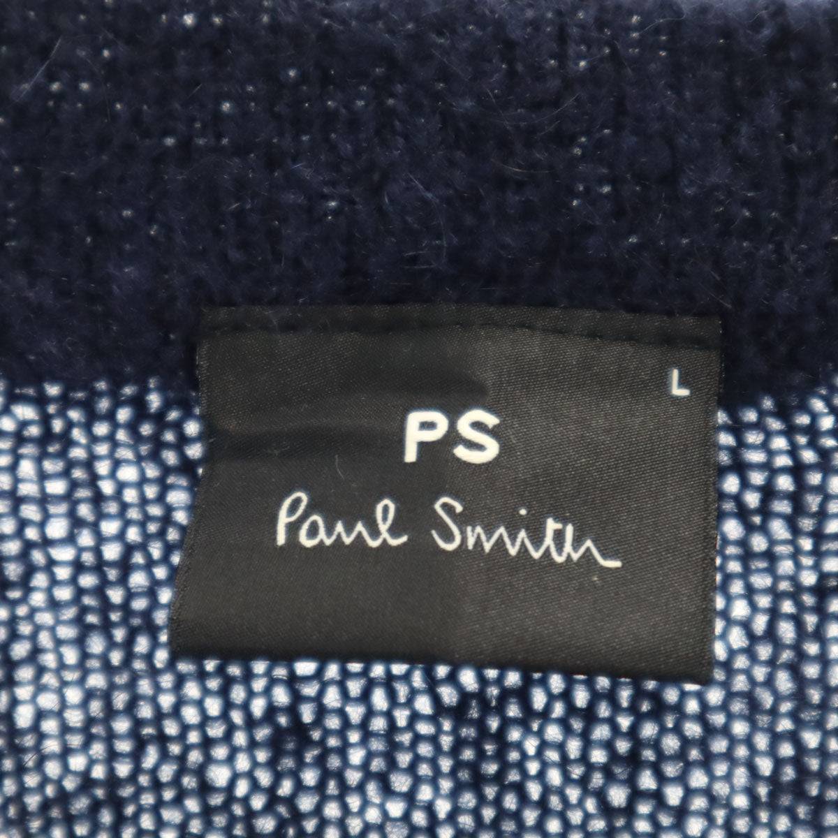 PS Paul Smith ピーエスポールスミス 長袖 セーター L ネイビー系 ニット メンズ
