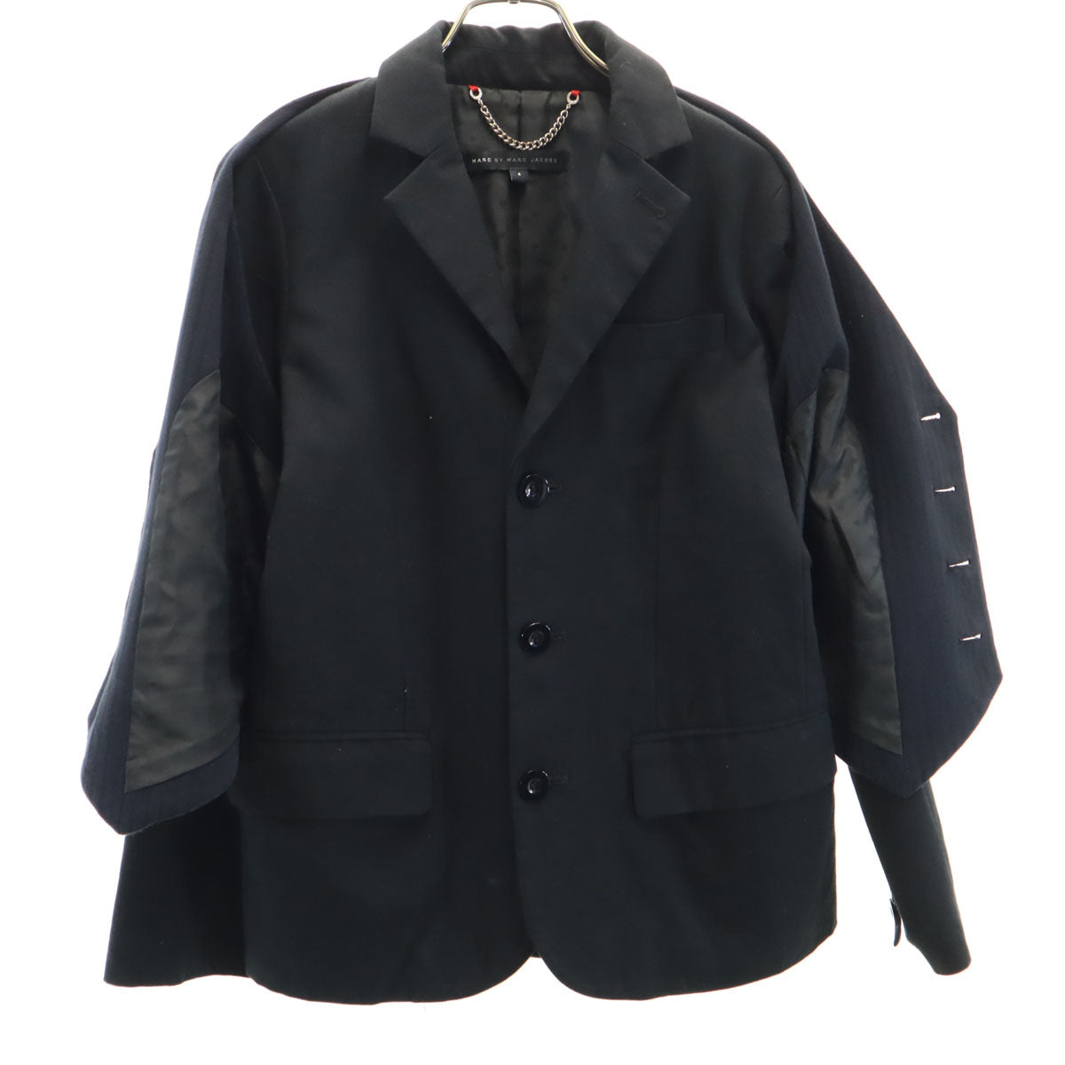 MARC BY MARC JACOBS マークバイマークジェイコブス 日本製 レイヤード テーラードジャケット 4 ネイビー レディース