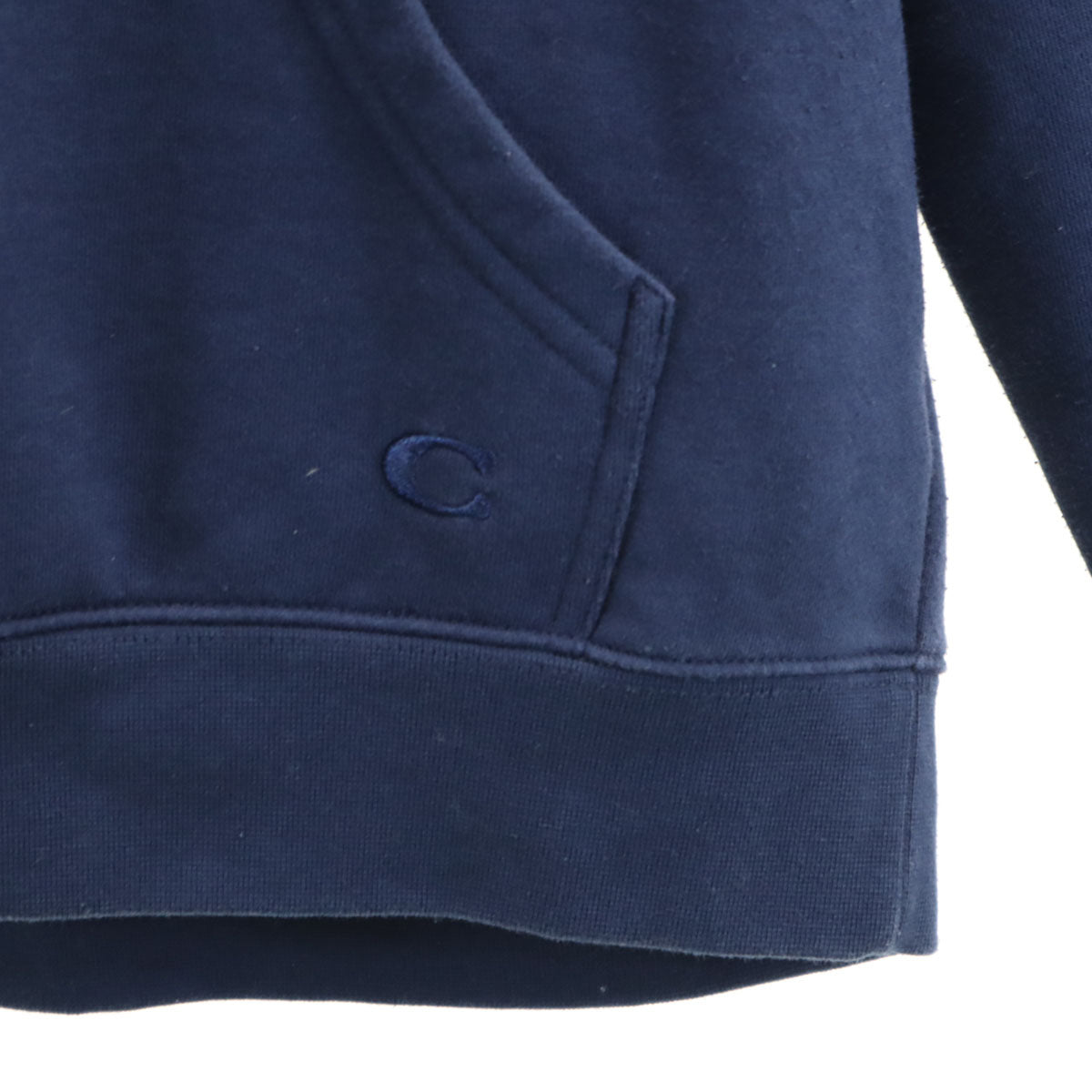 COACH コーチ 長袖 スウェットパーカー M ネイビー系 メンズ