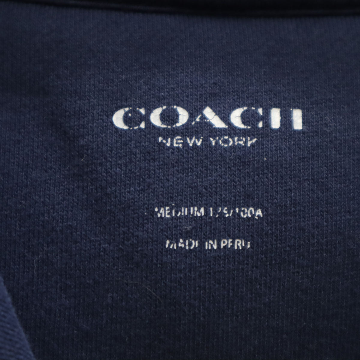 COACH コーチ 長袖 スウェットパーカー M ネイビー系 メンズ