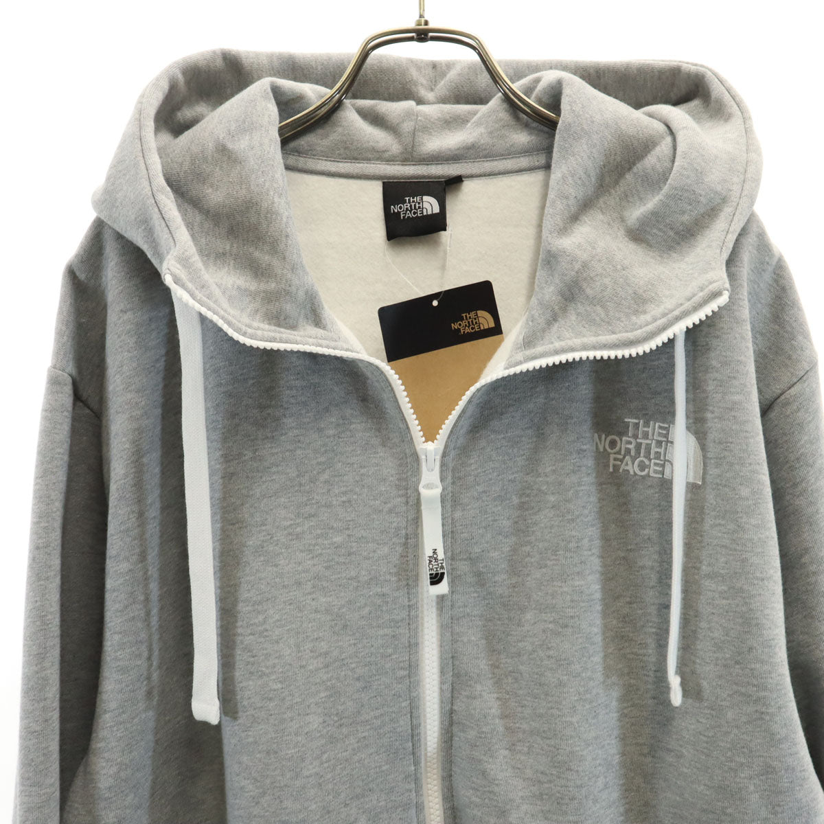 未使用 THE NORTH FACE ザノースフェイス 長袖 ジップパーカー XL グレー アウトドア NT12442 メンズ