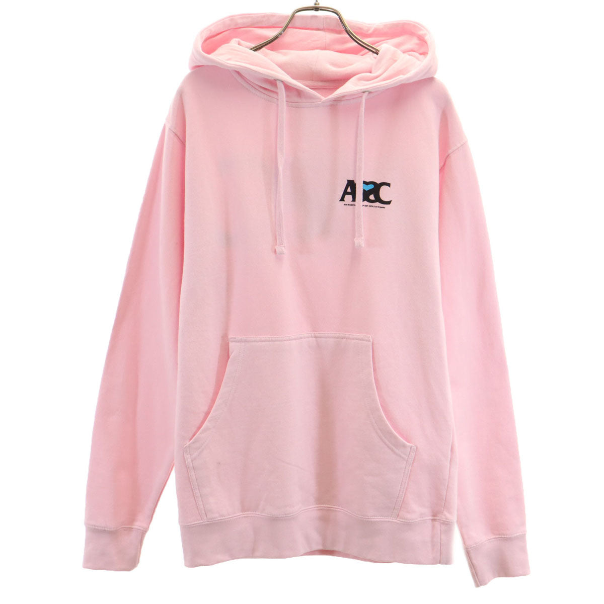 ANTI SOCIAL SOCIAL CLUB アンチソーシャルソーシャルクラブ USA製 長袖 スウェットパーカー S ピンク メンズ