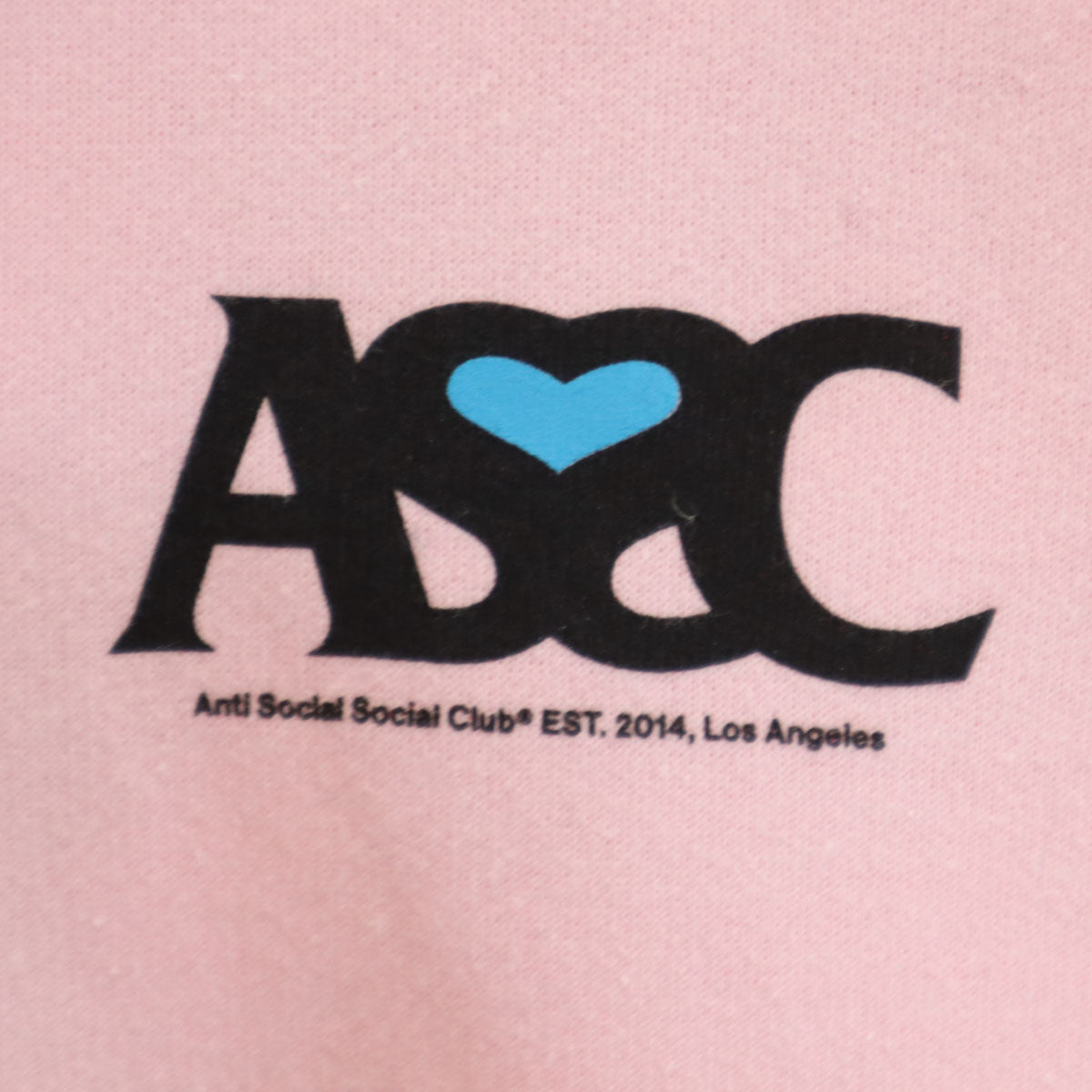 ANTI SOCIAL SOCIAL CLUB アンチソーシャルソーシャルクラブ USA製 長袖 スウェットパーカー S ピンク メンズ