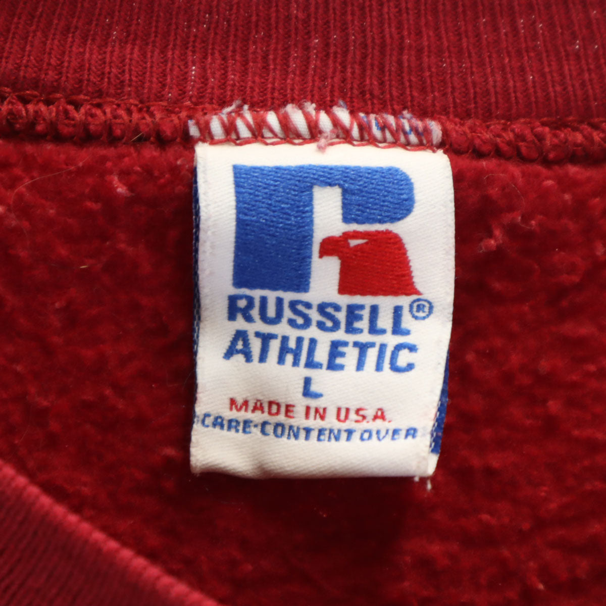 Russell Athletic ラッセルアスレティック 90s USA製 オールド 長袖 トレーナー L レッド スウェット メンズ