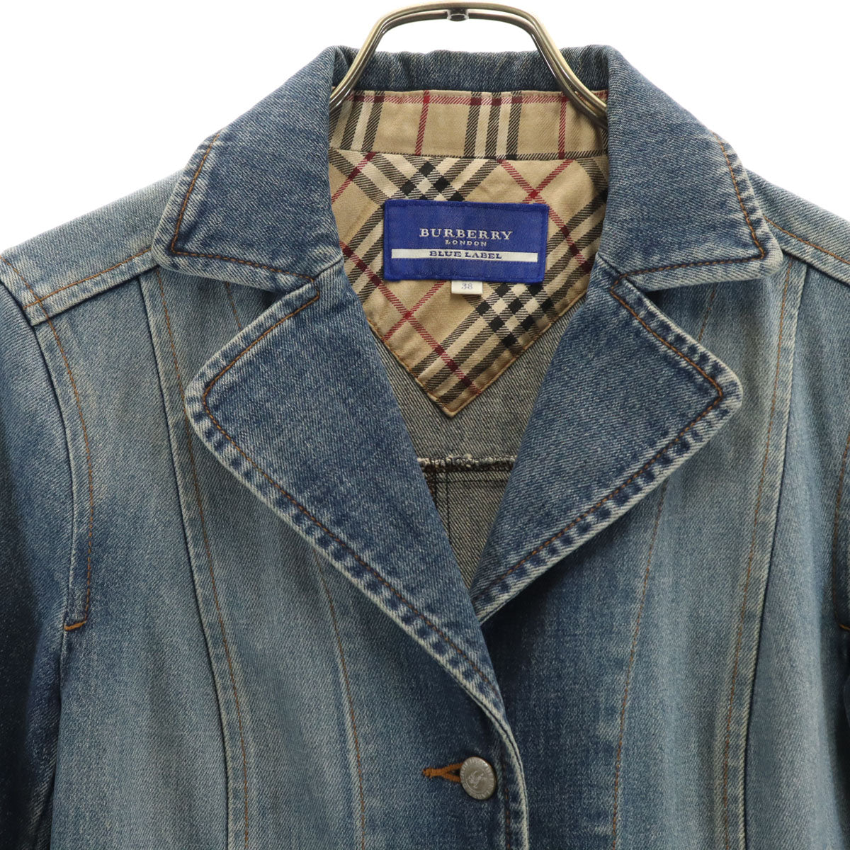 BURBERRY BLUE LABEL バーバリーブルーレーベル デニムジャケット 38 ブルー系 ジージャン 三陽商会 レディース