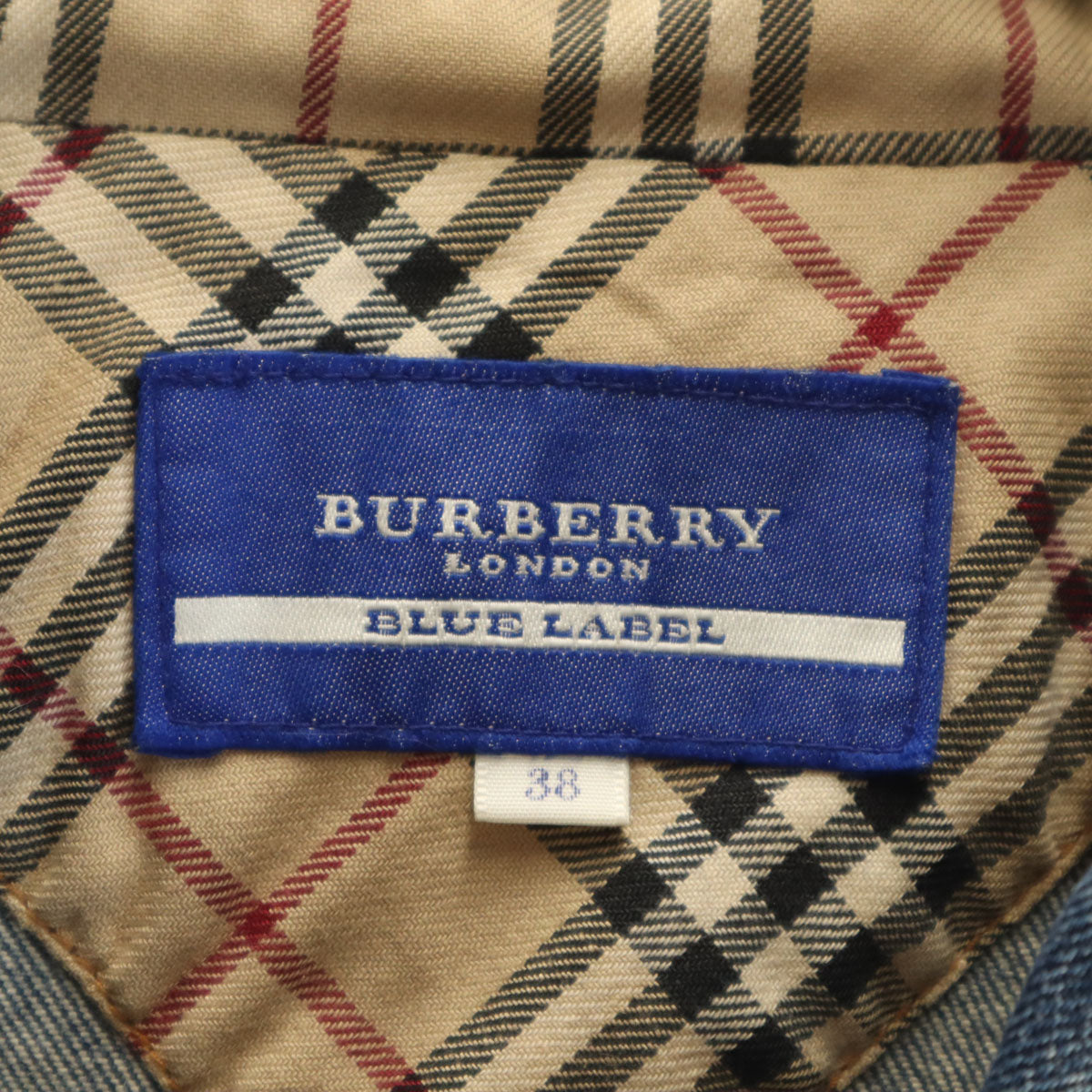 BURBERRY BLUE LABEL バーバリーブルーレーベル デニムジャケット 38 ブルー系 ジージャン 三陽商会 レディース