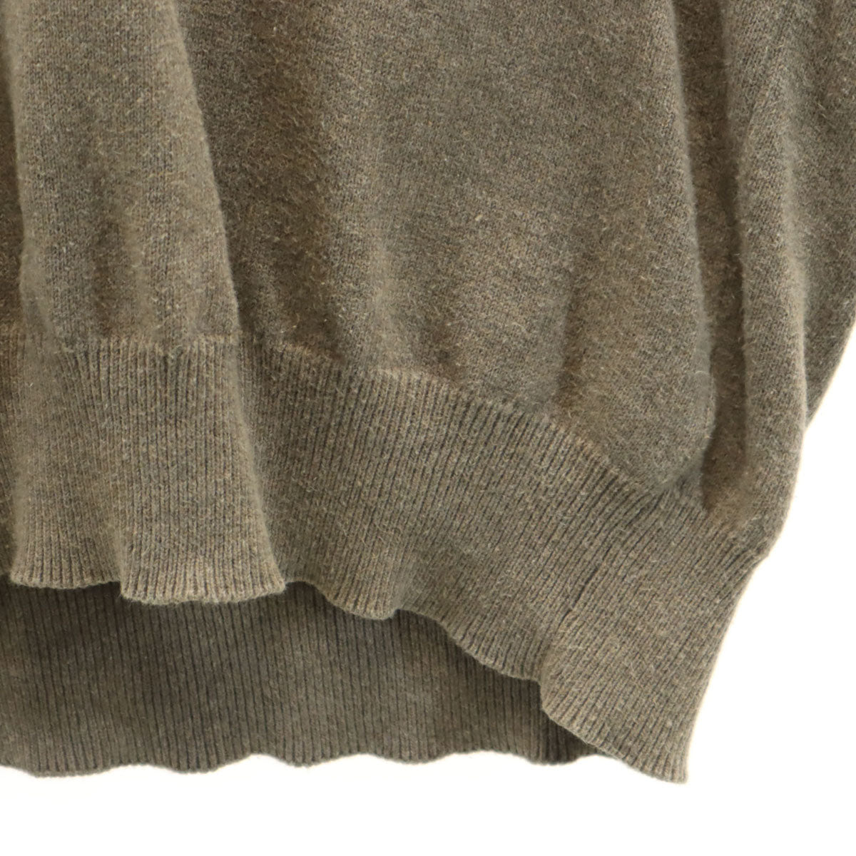 Eddie Bauer エディーバウアー 90s オールド 黒タグ 長袖 Vネック コットン セーター M ベージュ ニット アウトドア メンズ