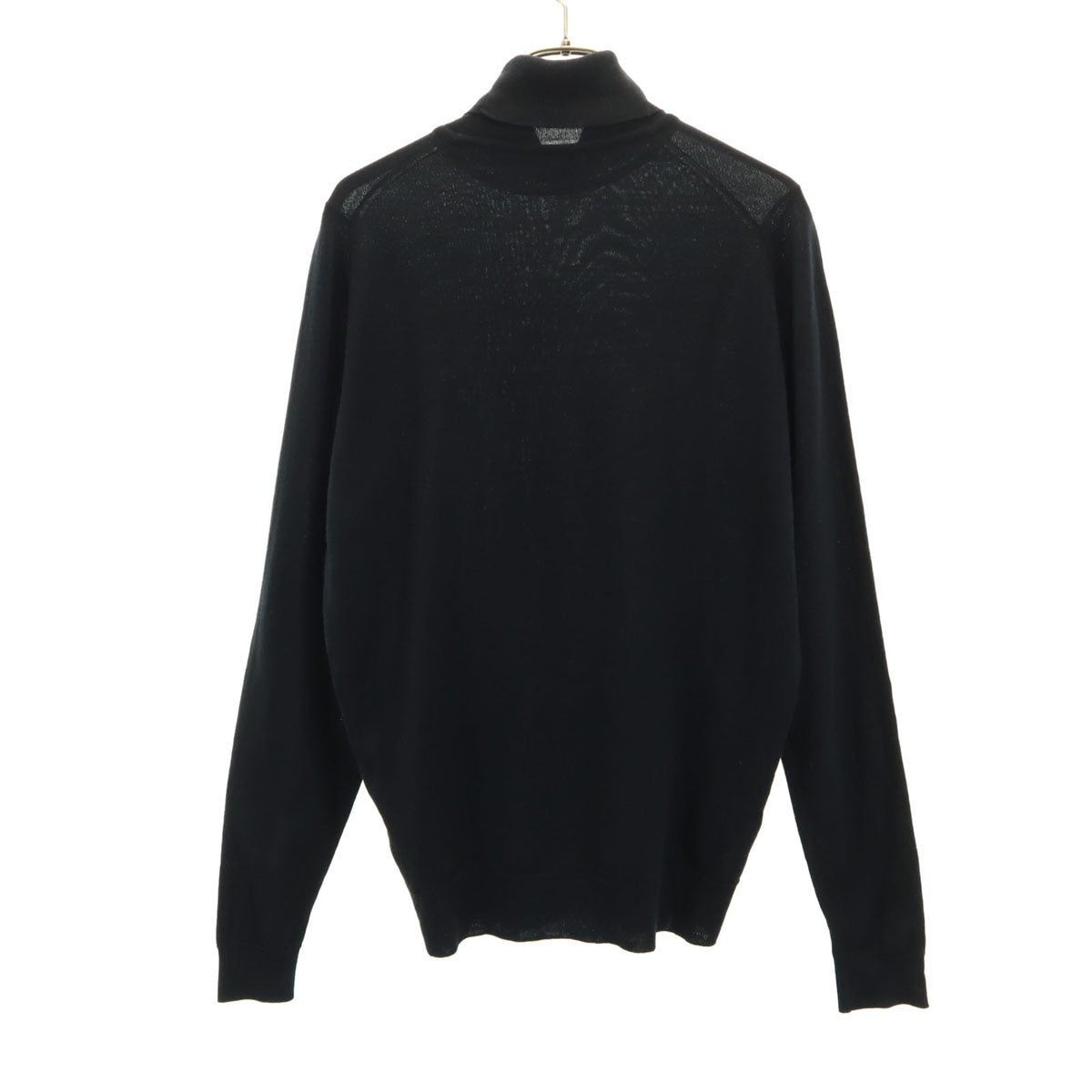 JOHN SMEDLEY ジョンスメドレー イギリス製 長袖 タートルネック セーター ブラック ニット メンズ
