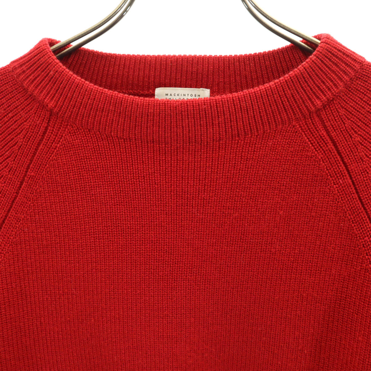 MACKINTOSH PHILOSOPHY マッキントッシュフィロソフィー ウールブレンド 長袖 セーター 38 レッド 三陽商会 ニット レディース