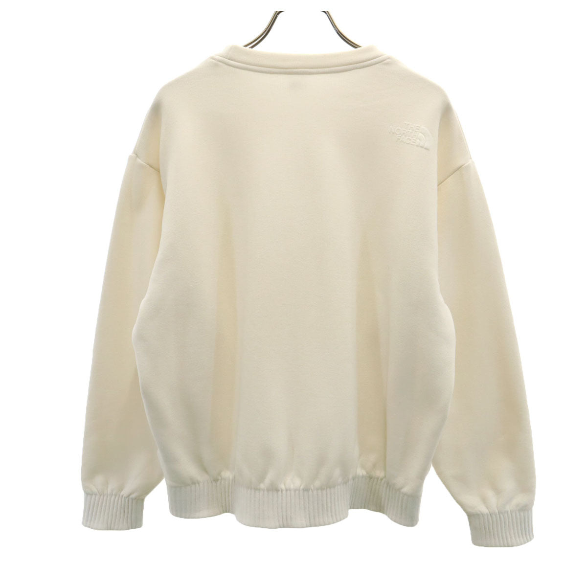 THE NORTH FACE ノースフェイス 長袖 ラリーオンロッククルー トレーナー M ホワイト アウトドア NLW72102 裏フリース レディース