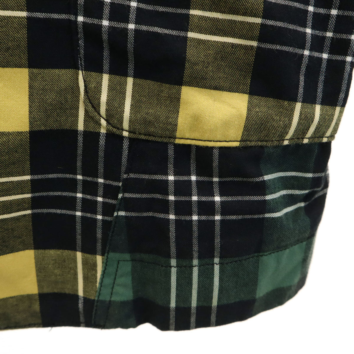 Vivienne WestwoodMAN ヴィヴィアンウエストウッドマン 日本製 チェック柄 テーラードジャケット 44 イエロー系 メンズ