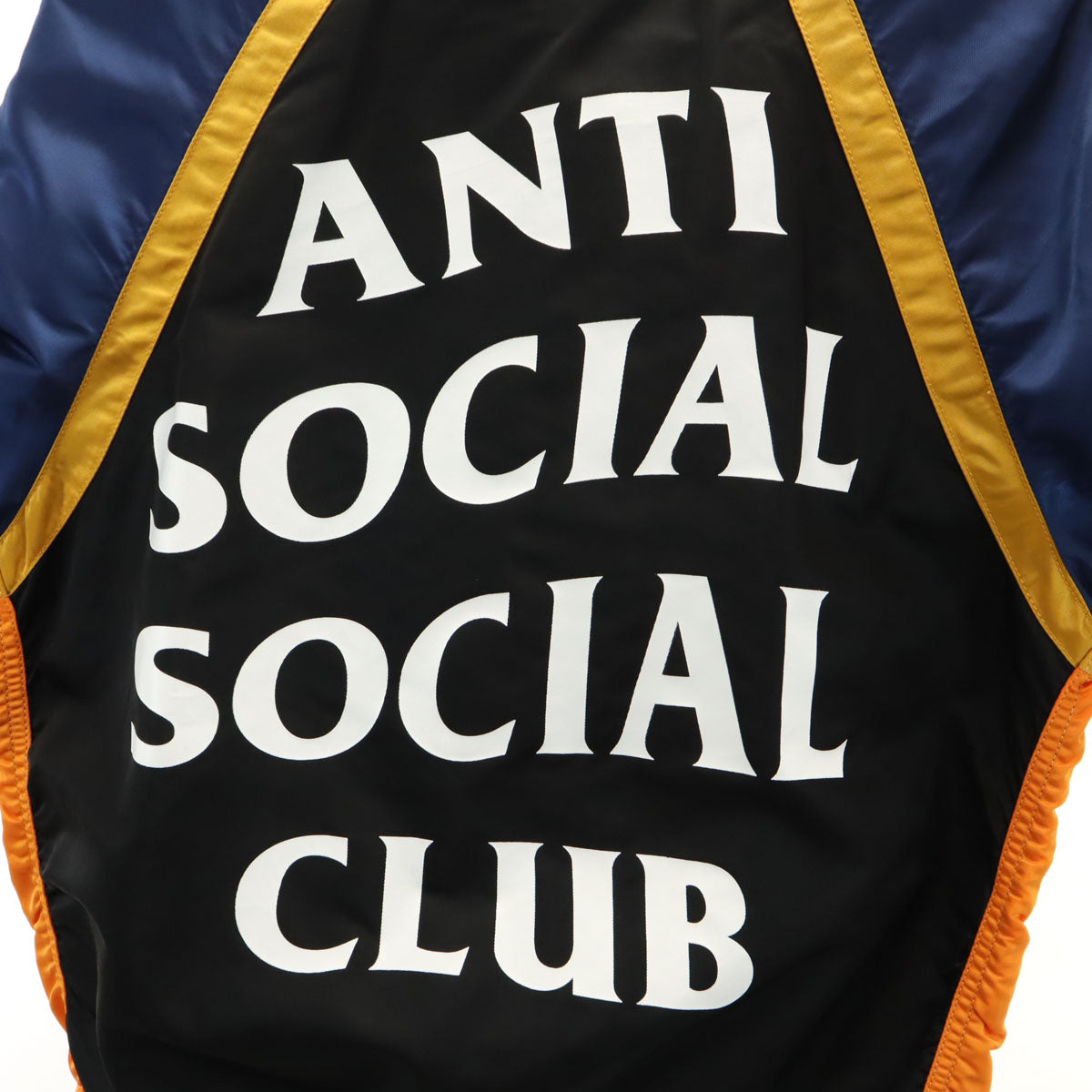 未使用 ALPHA アルファ ANTI SOCIAL SOCIAL CLUB アンチソーシャルソーシャルクラブ コラボ バックロゴ L-2B フライトジャケット XS オレンジ リバーシブル メンズ