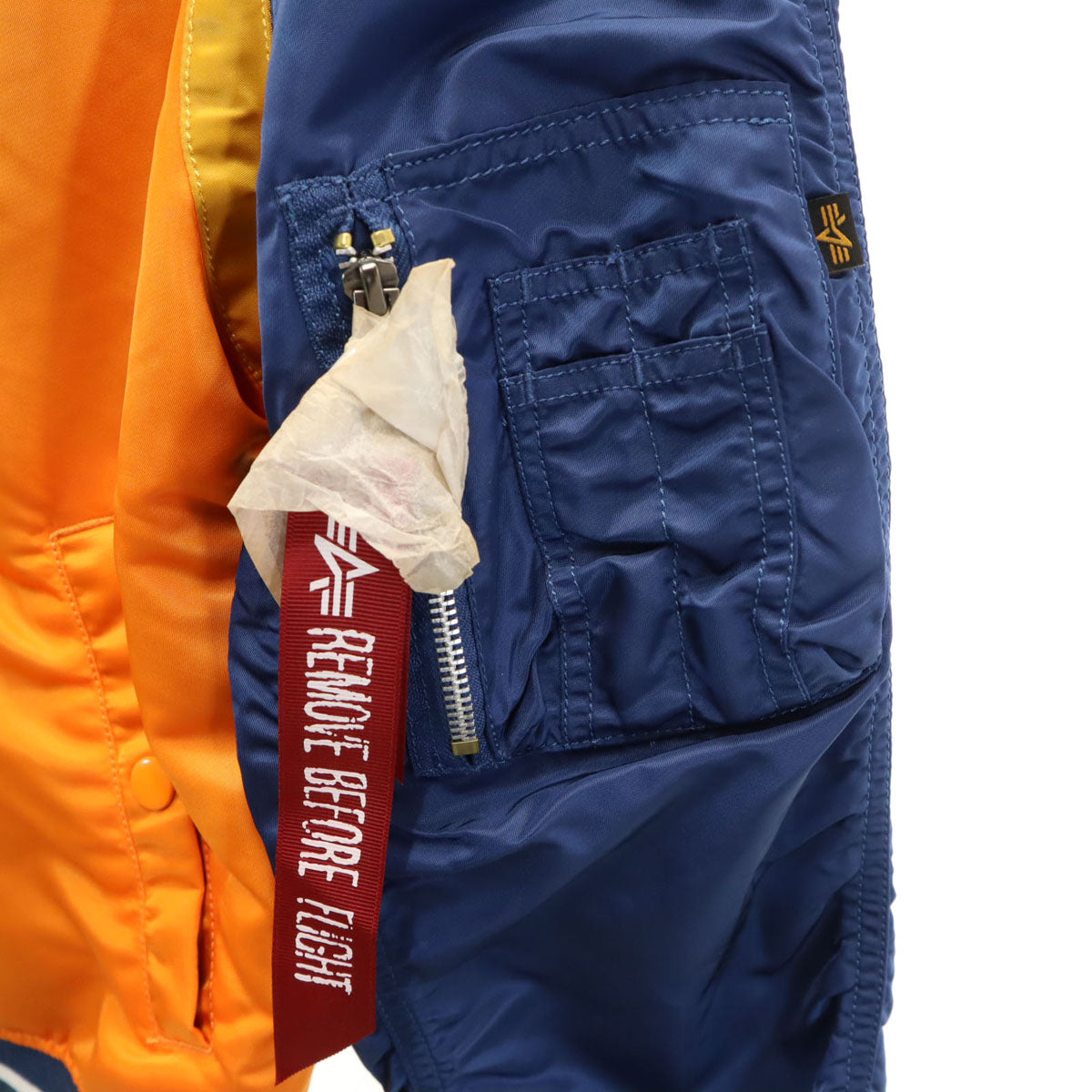 未使用 ALPHA アルファ ANTI SOCIAL SOCIAL CLUB アンチソーシャルソーシャルクラブ コラボ バックロゴ L-2B フライトジャケット XS オレンジ リバーシブル メンズ