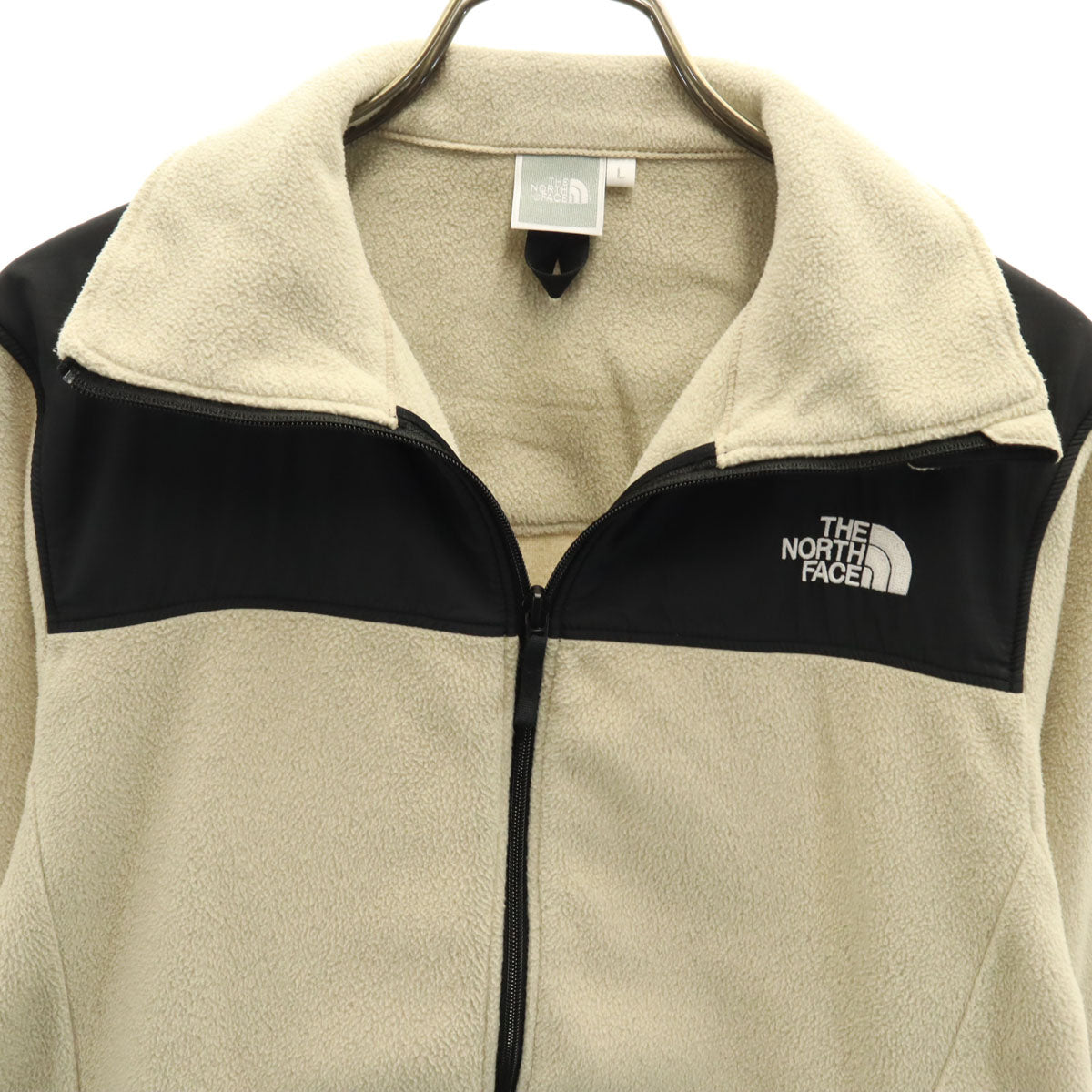THE NORTH FACE ノースフェイス マウンテンバーサマイクロ フリースジャケット L ベージュ NLW72104 アウトドア レディース