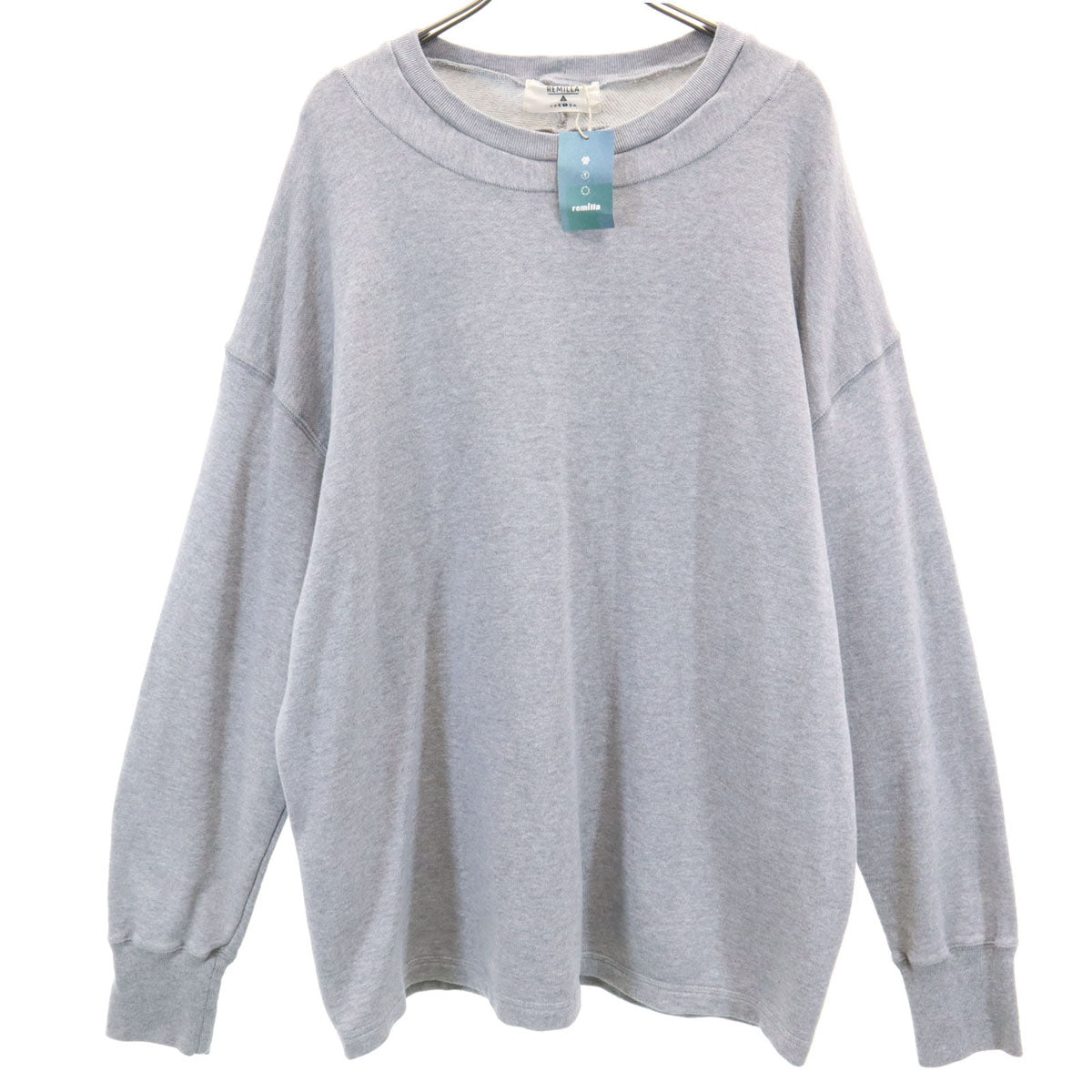 未使用 remilla レミーラ 日本製 長袖 トレーナー L グレー系 スウェット メンズ