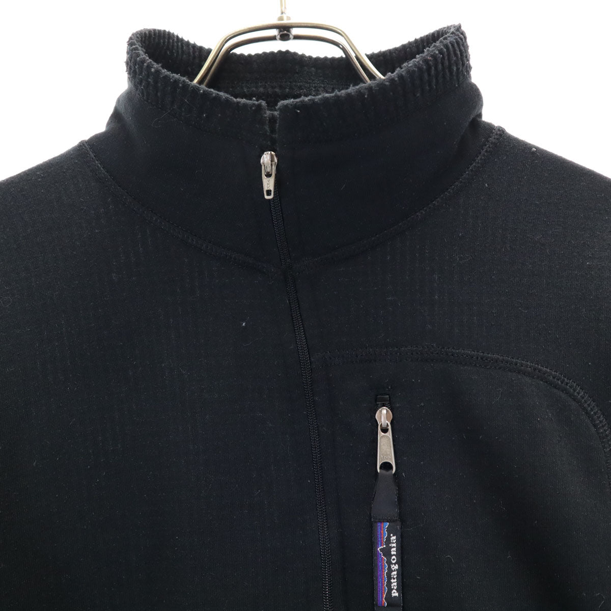 patagonia パタゴニア アウトドア USA製 オールド 長袖 ハーフジップ トレーナー M ブラック系 RN51184 メンズ