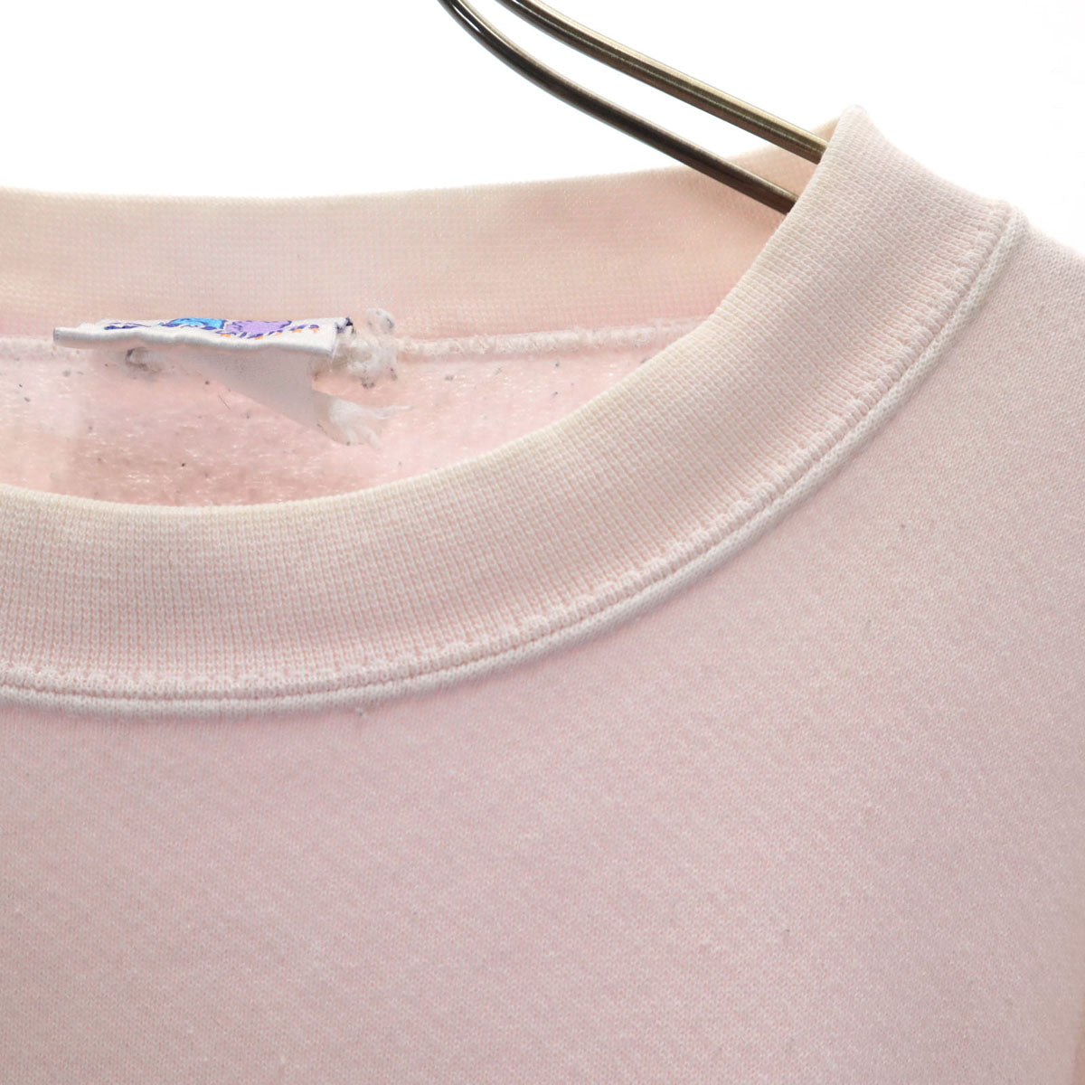 Disneyland ディズニーランド RESORT ミッキーマウス 長袖 トレーナー ピンク系 スウェット 裏起毛 メンズ