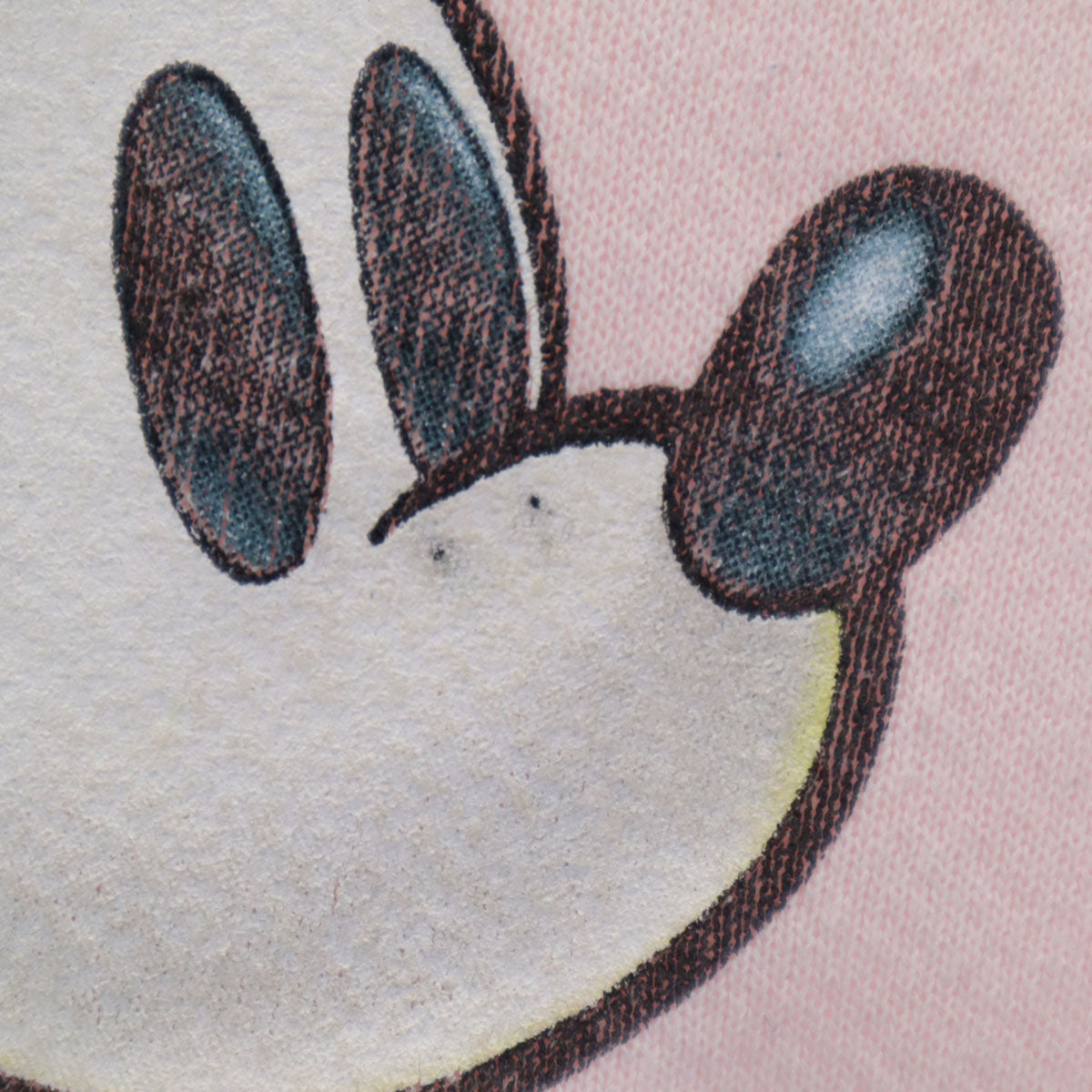 Disneyland ディズニーランド RESORT ミッキーマウス 長袖 トレーナー ピンク系 スウェット 裏起毛 メンズ