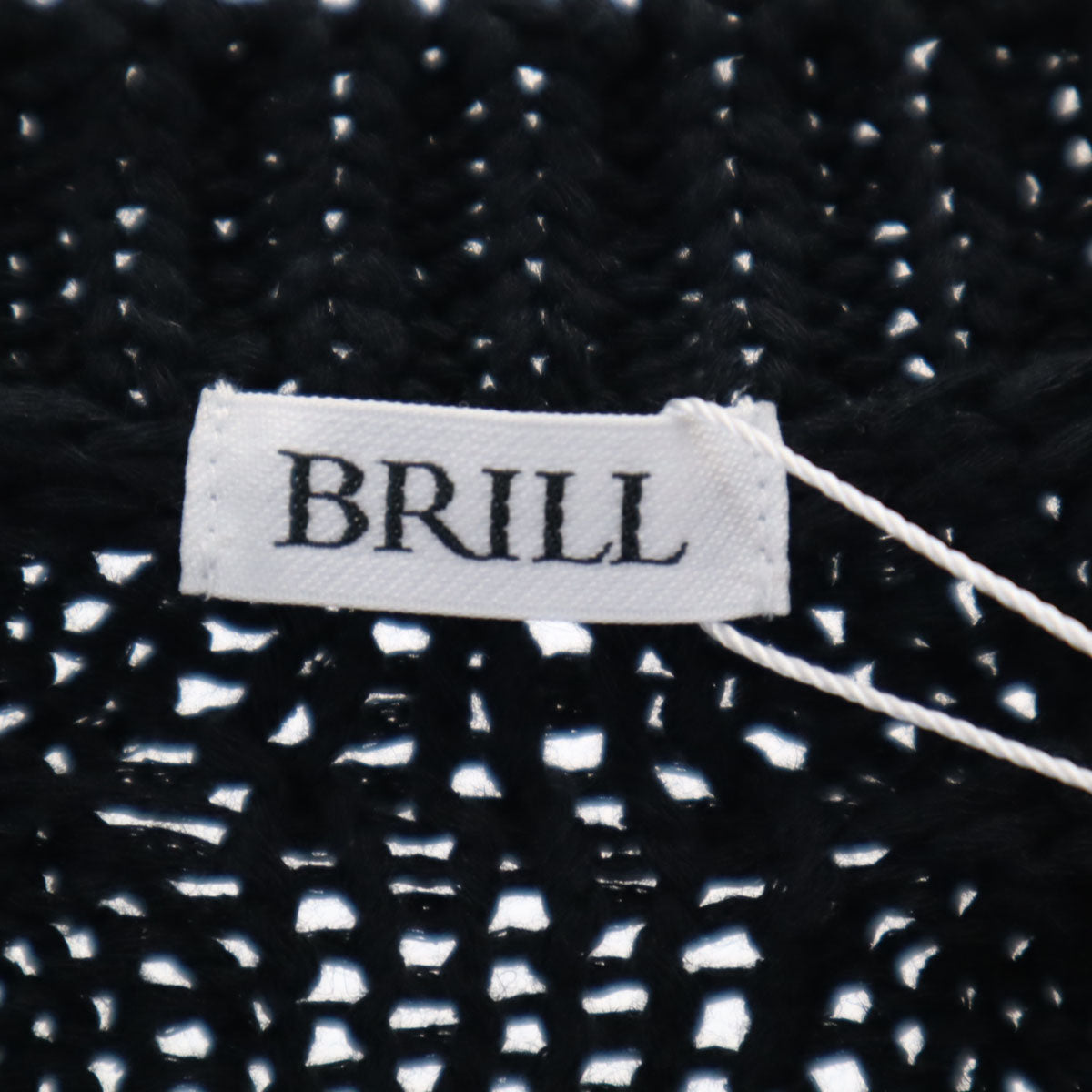 未使用 BRILL ブリル ケーブル編み ベスト F ブラック系 ニット メンズ