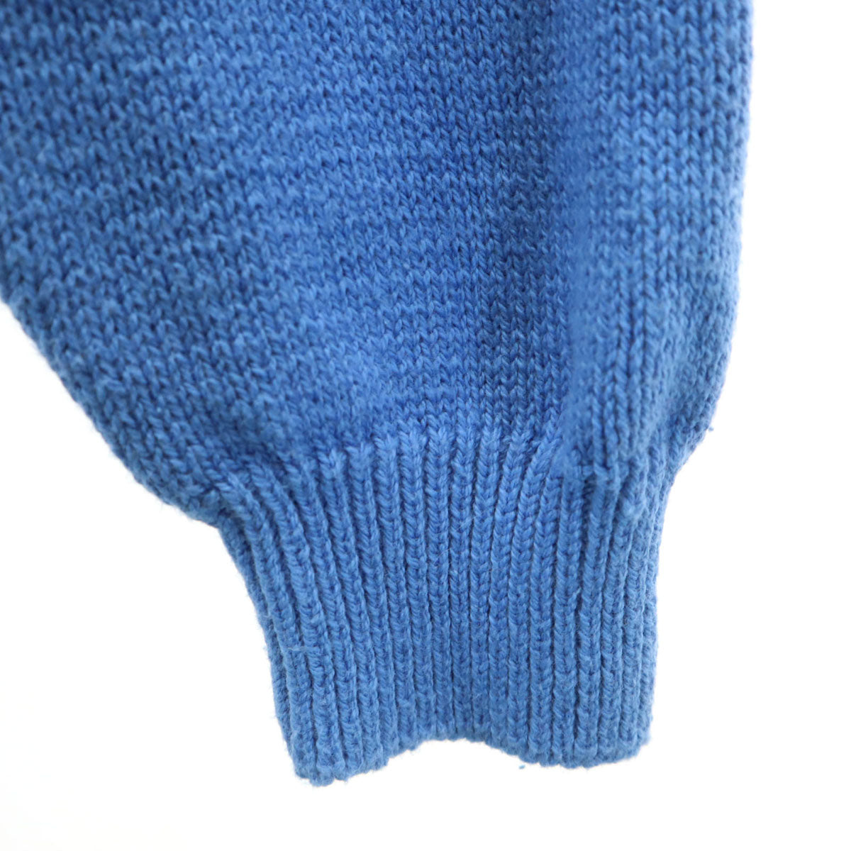 NAUTICA ノーティカ 90s オールド 総柄 長袖 セーター M 水色 ニット メンズ