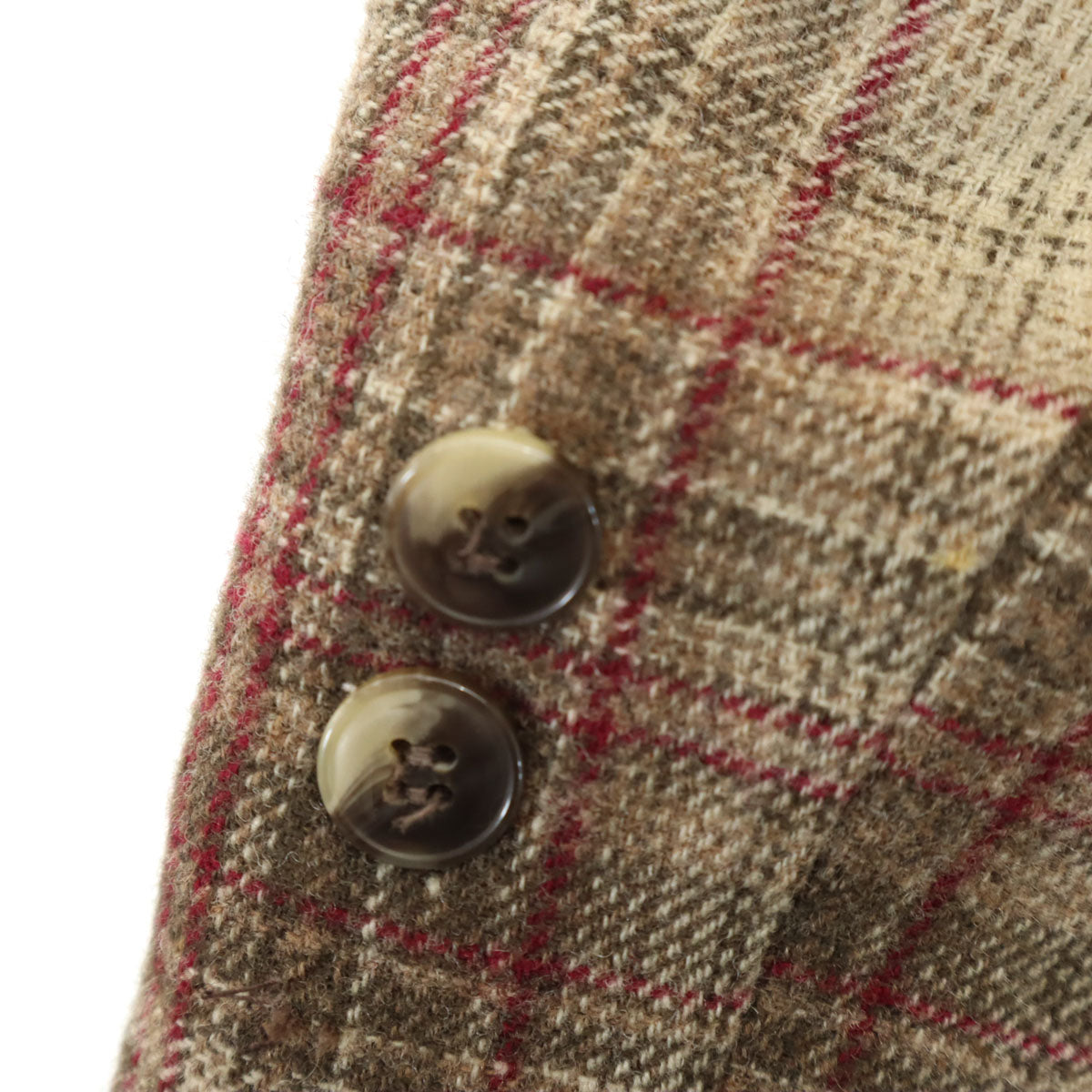 PENDLETON ペンドルトン 70s USA製 ウール ヴィンテージ チェック柄 テーラードジャケット 12 ベージュ系 レディース