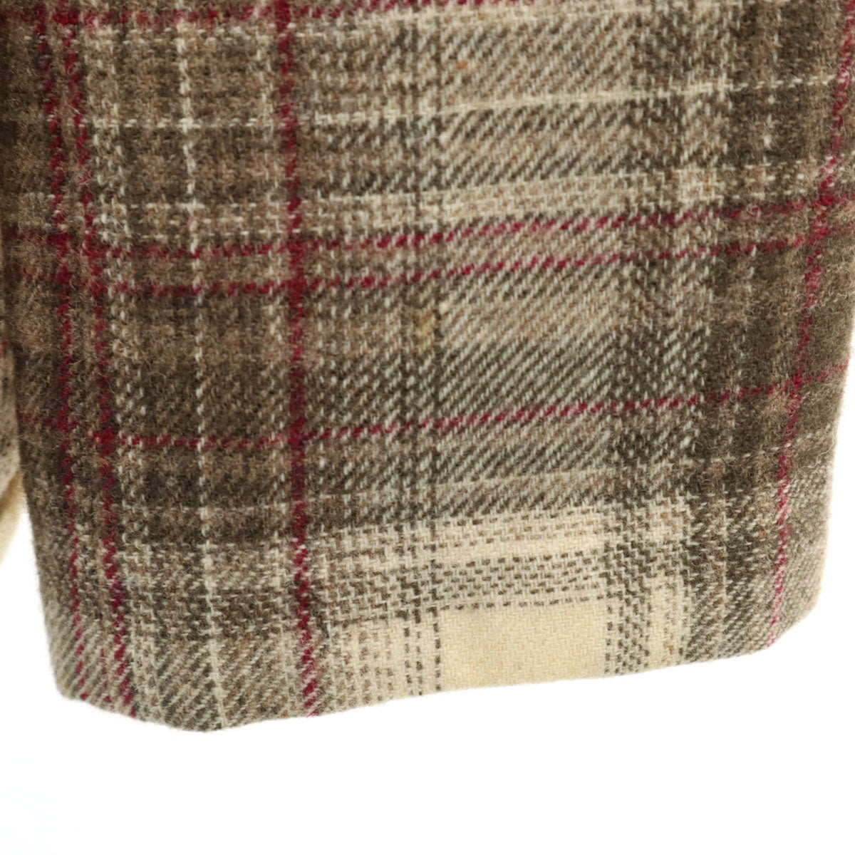 PENDLETON ペンドルトン 70s USA製 ウール ヴィンテージ チェック柄 テーラードジャケット 12 ベージュ系 レディース