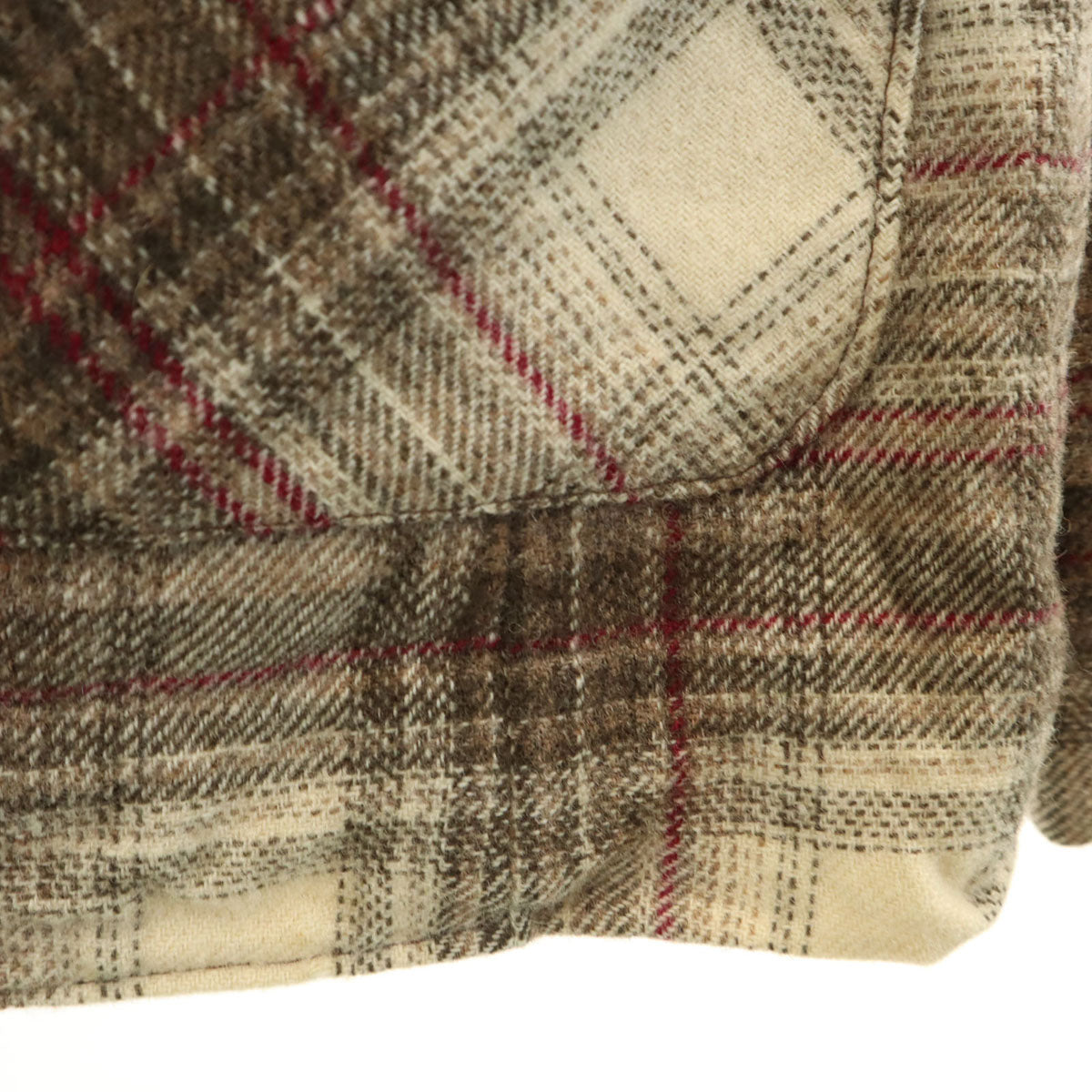 PENDLETON ペンドルトン 70s USA製 ウール ヴィンテージ チェック柄 テーラードジャケット 12 ベージュ系 レディース