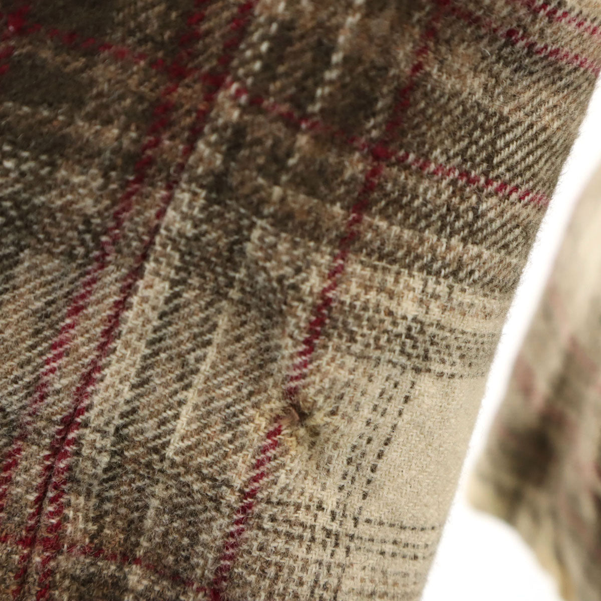 PENDLETON ペンドルトン 70s USA製 ウール ヴィンテージ チェック柄 テーラードジャケット 12 ベージュ系 レディース