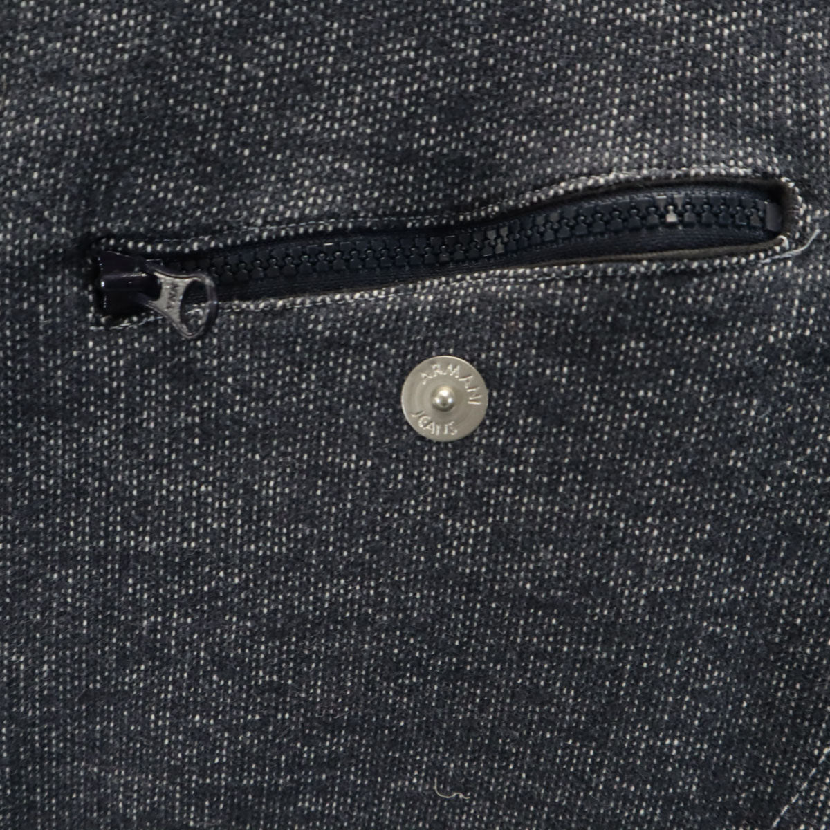 ARMANI JEANS アルマーニジーンズ イタリア製 ジップジャケット L ネイビー 裏起毛 メンズ