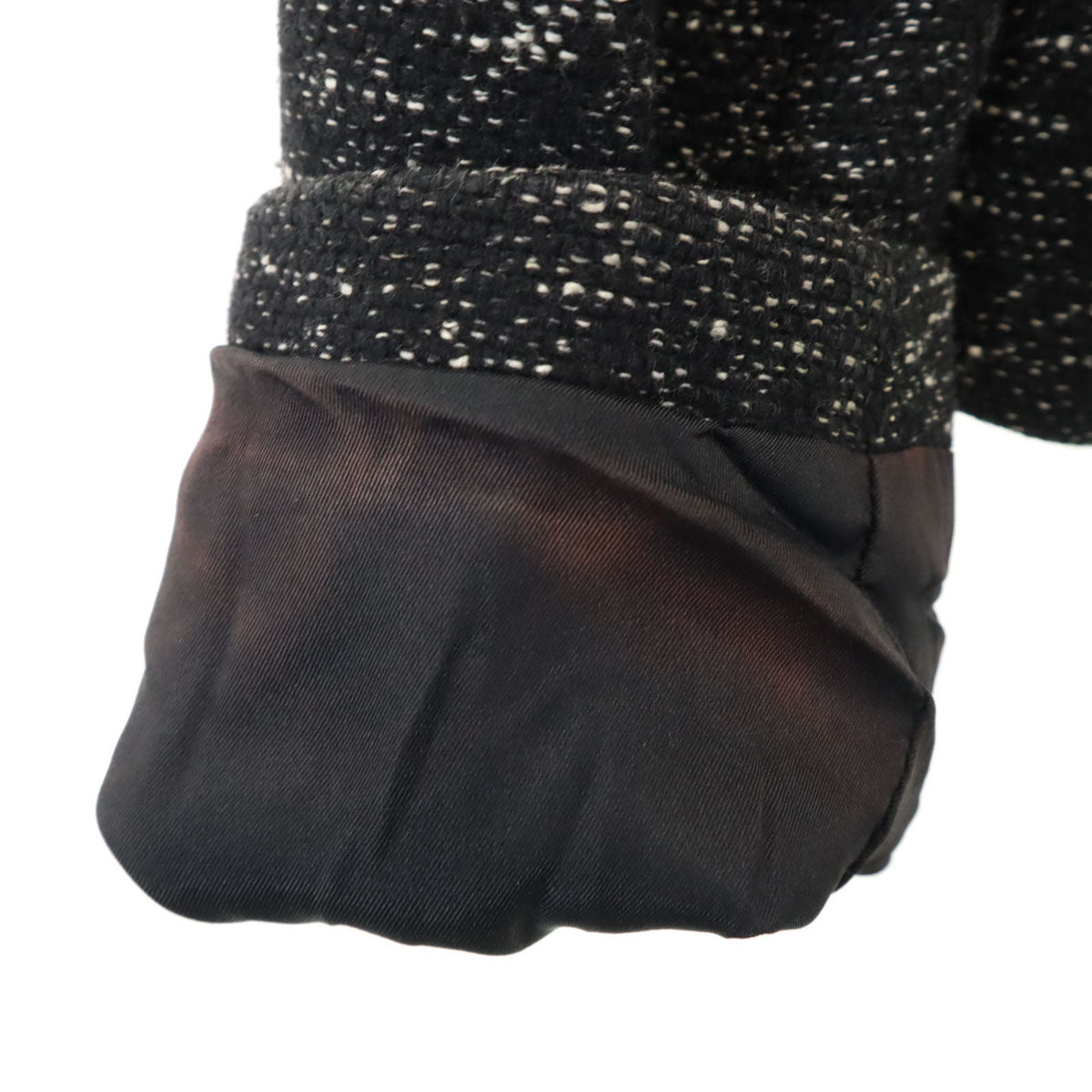 ARMANI JEANS アルマーニジーンズ ノーカラージャケット 42 ブラック系 レディース