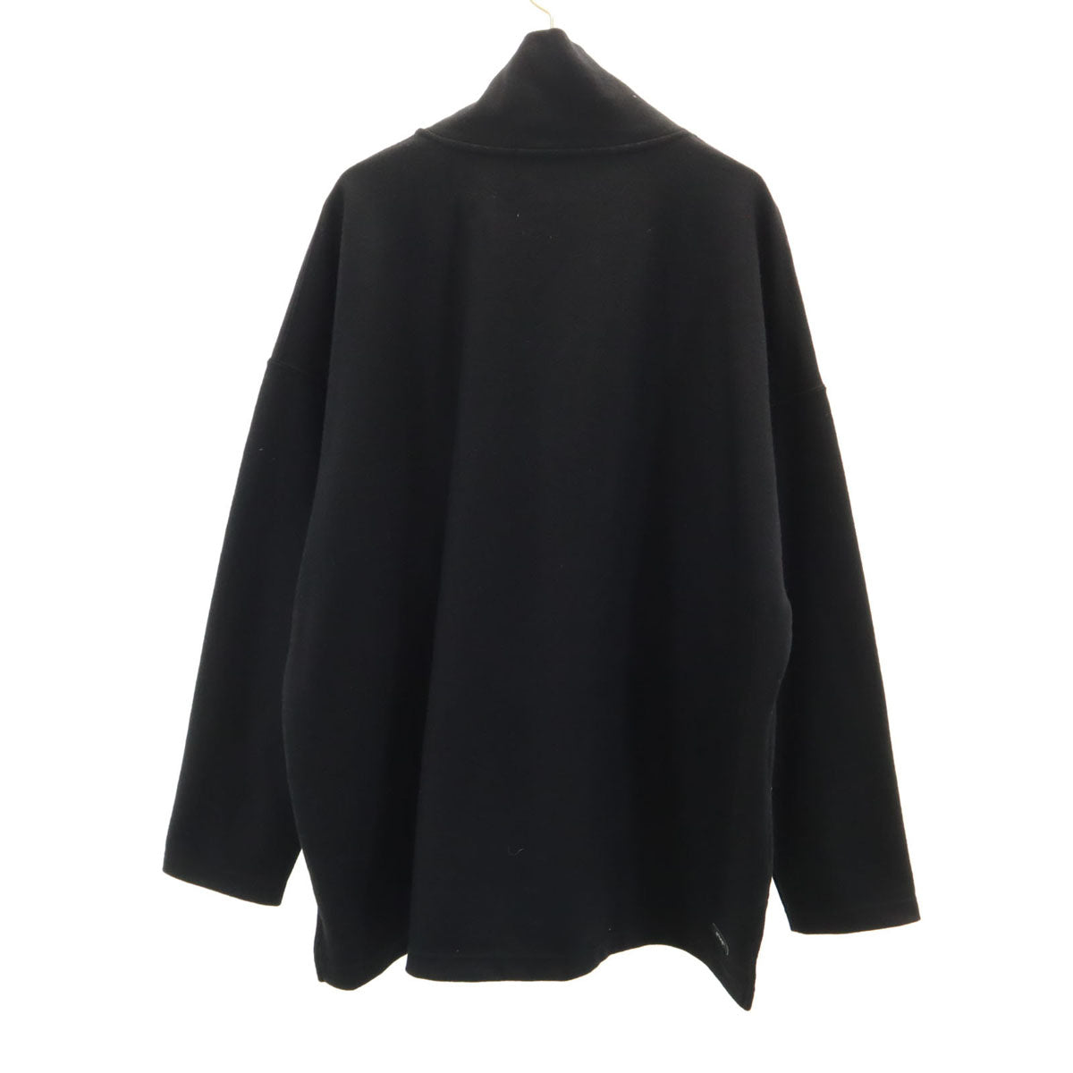 SOPHNET. ソフネット 日本製 長袖 ハーフジップ カットソー M ブラック メンズ