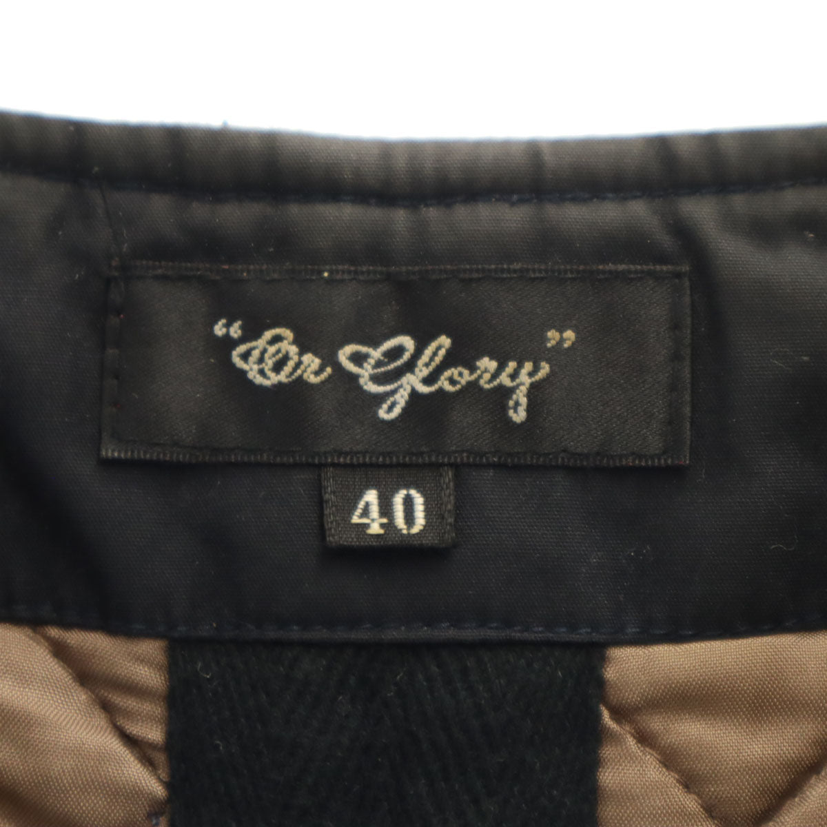 or Glory オアグローリー 日本製 ベスト 40 ブラック メンズ